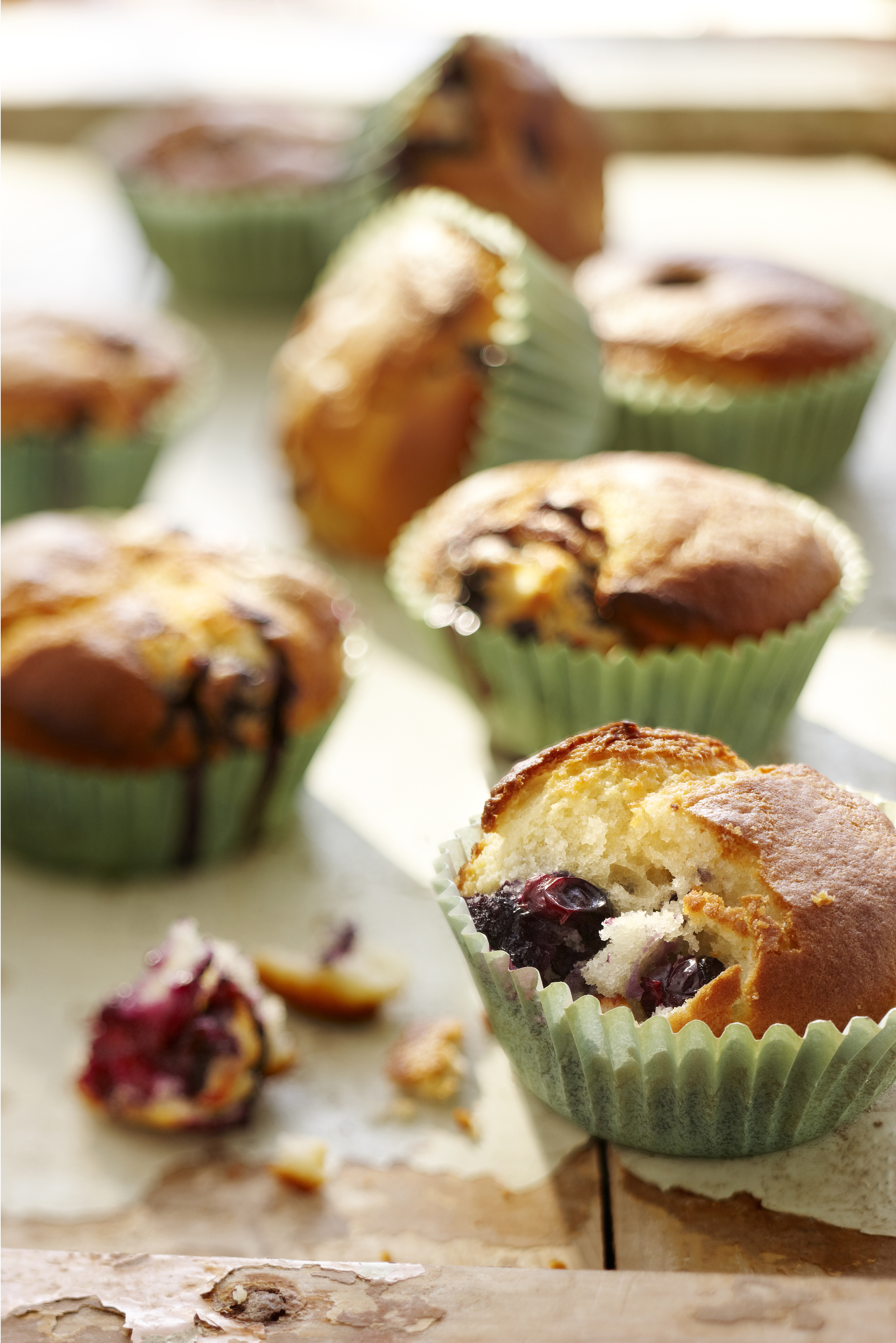 Blauwebessenmuffins