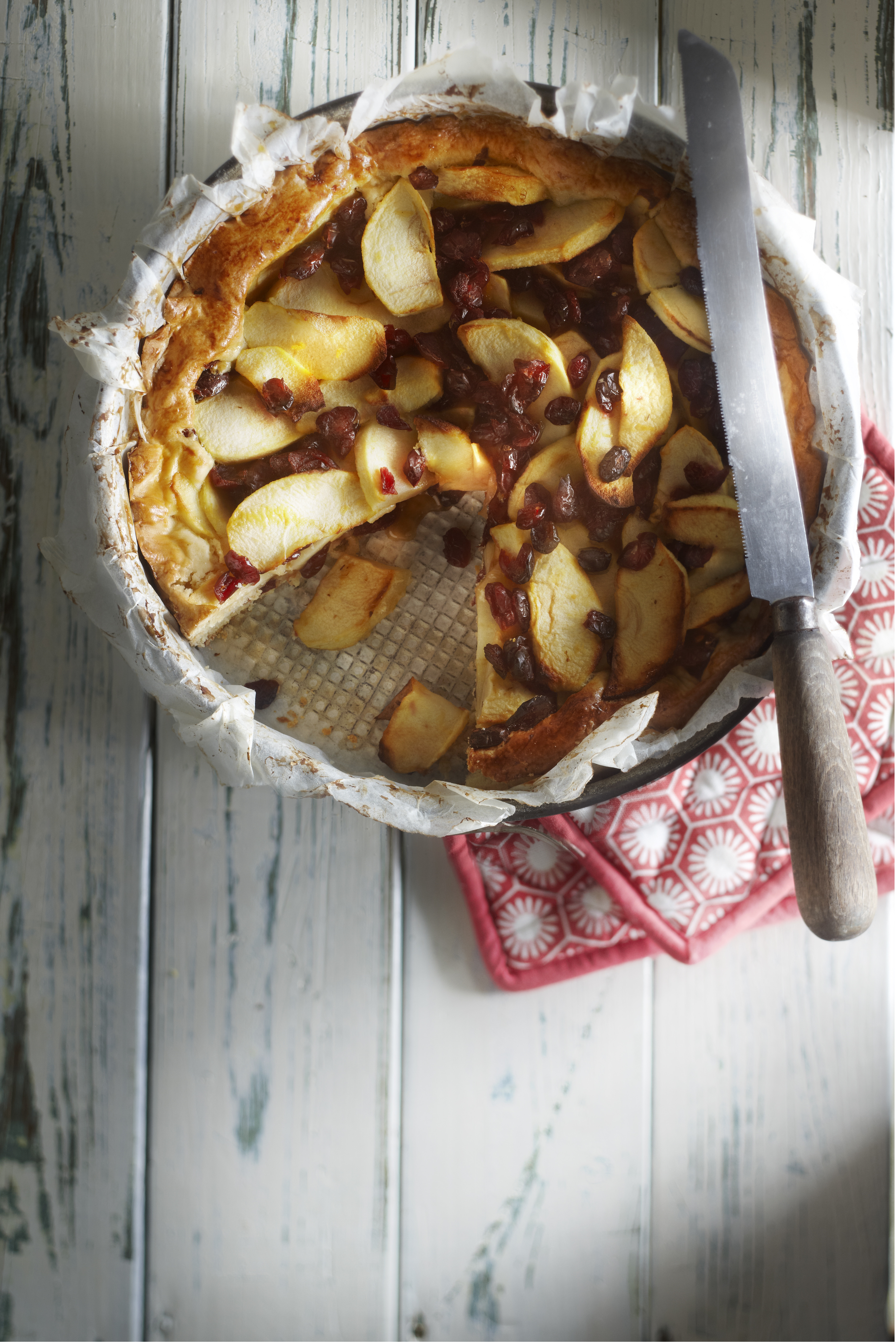 Appeltaart met cranberry's