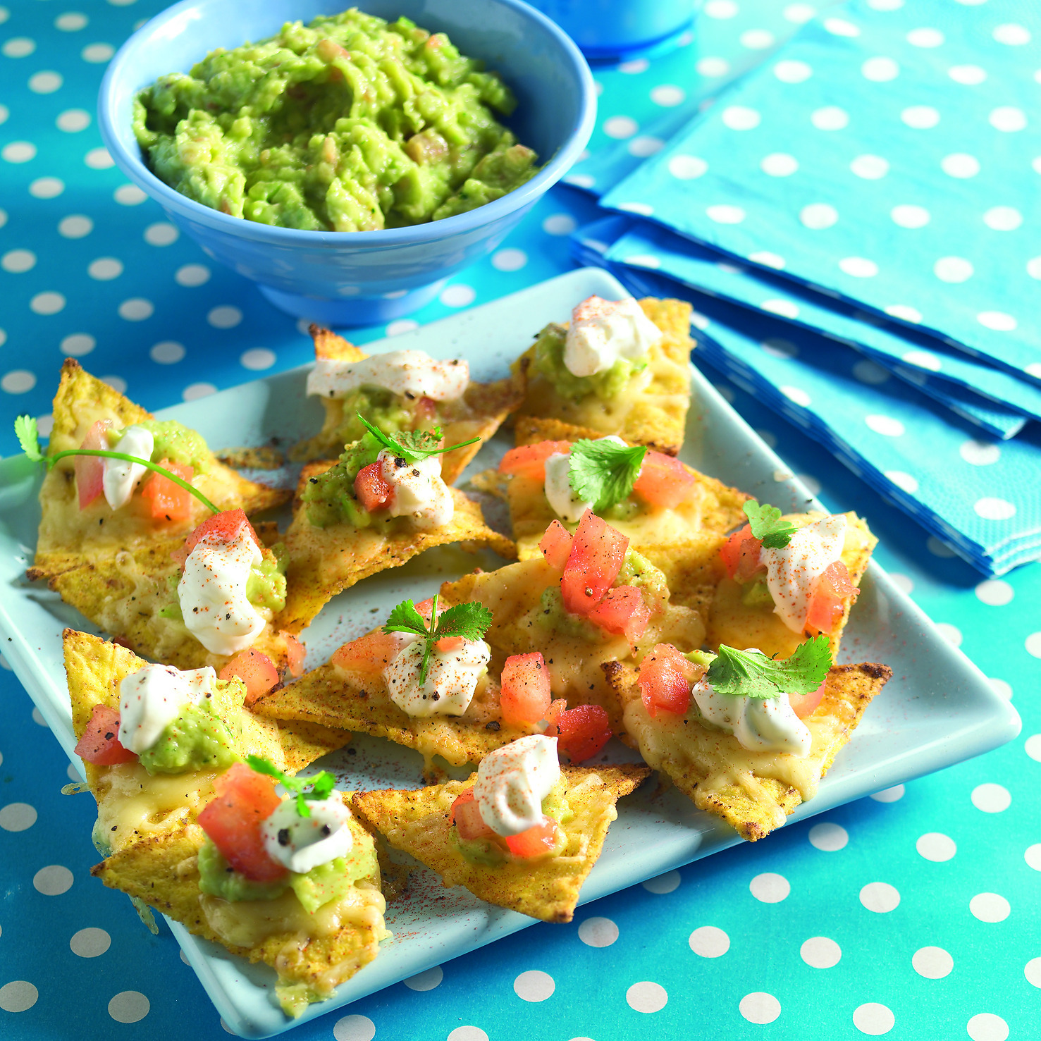 Nacho´s met avocadosalsa