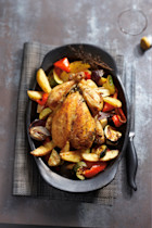 Kip met groenten uit de oven