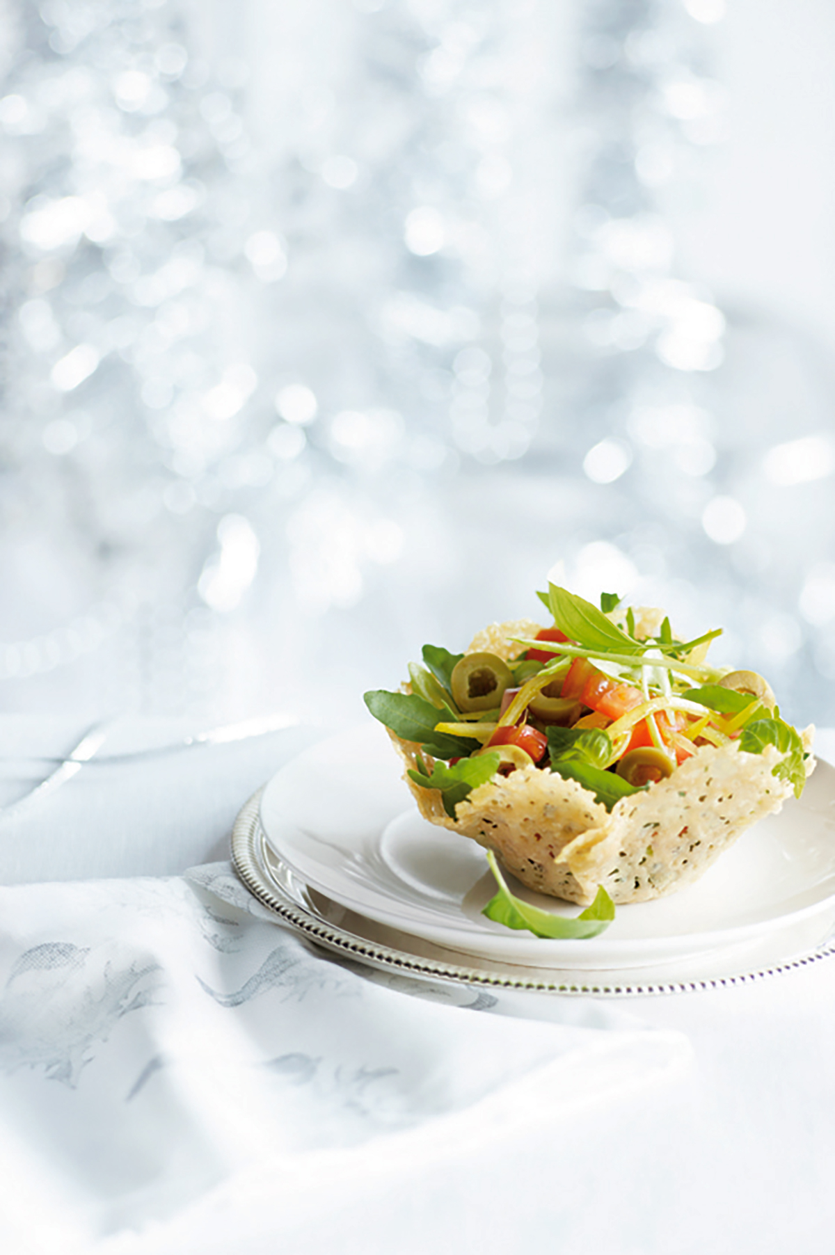 Kaasbakje met Italiaanse salade