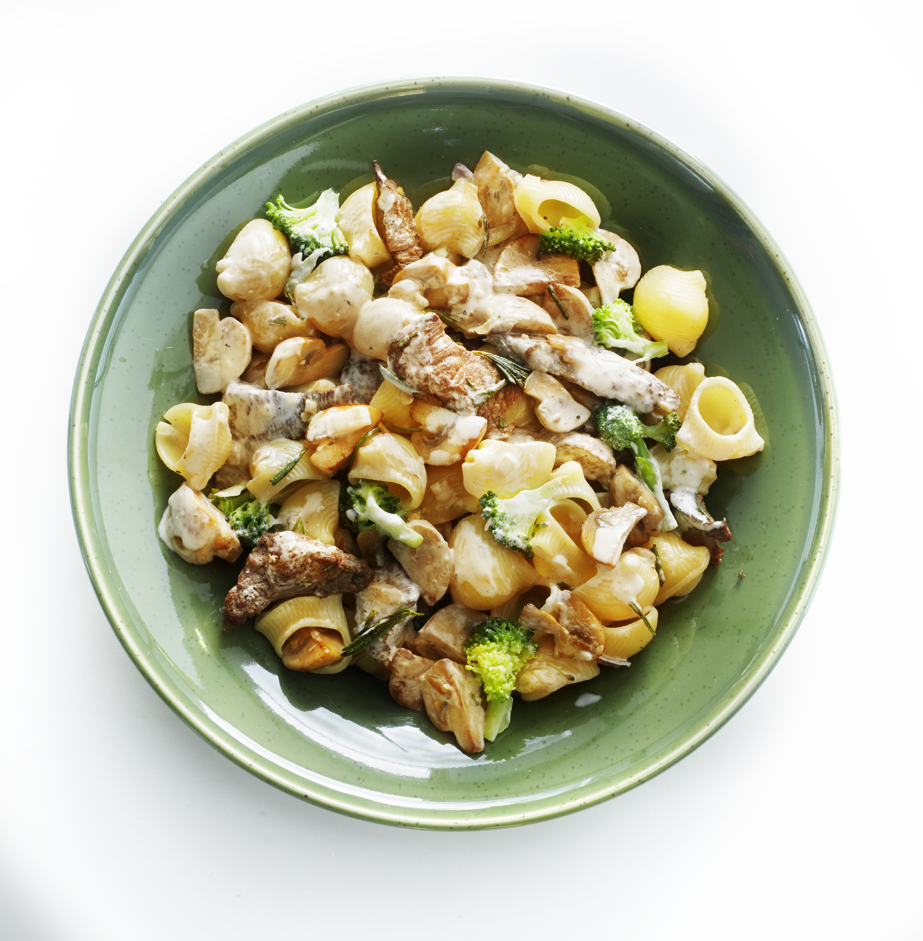 Romige biefreepjes met champignons