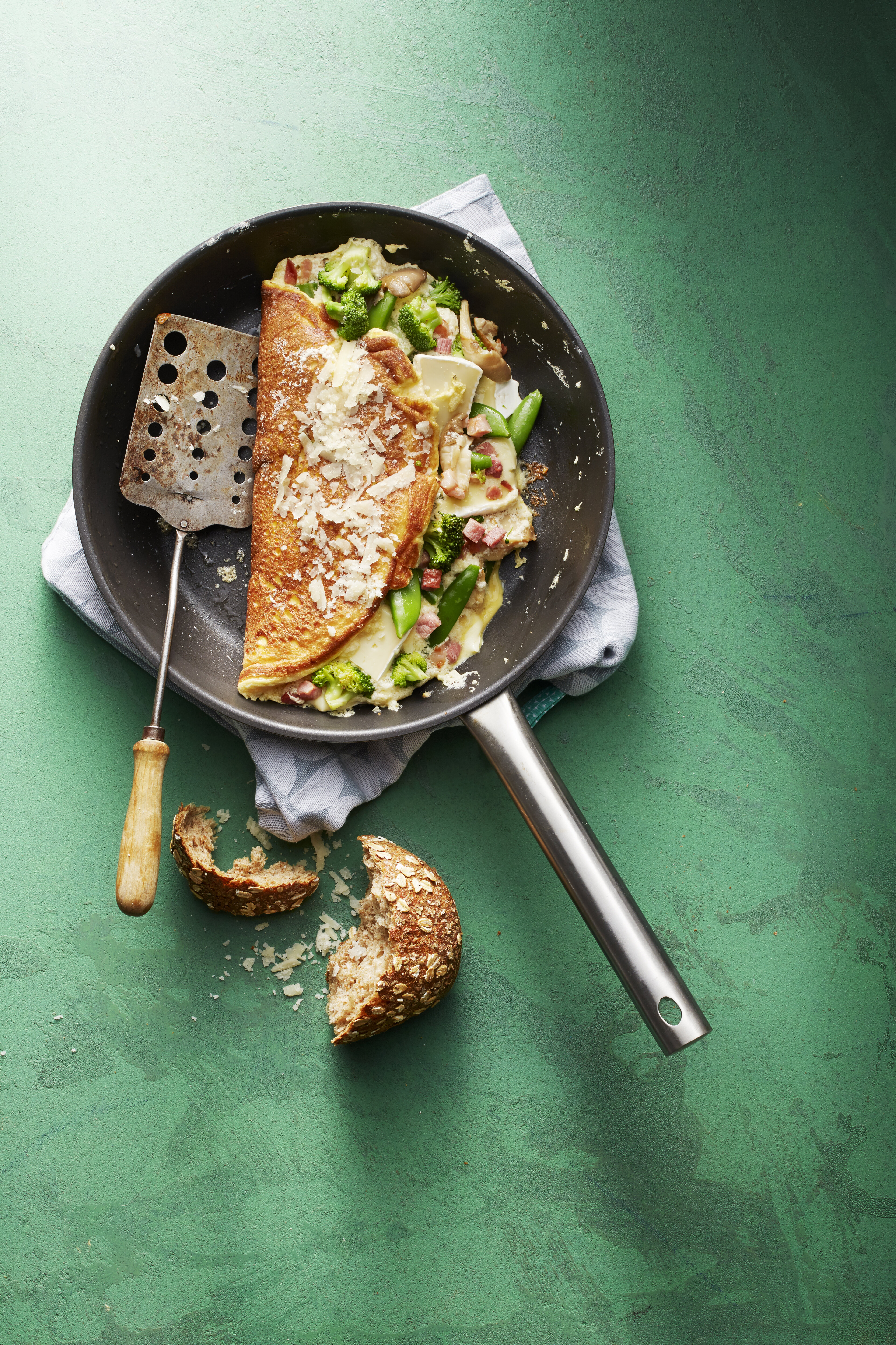 Boerenomelet met brie