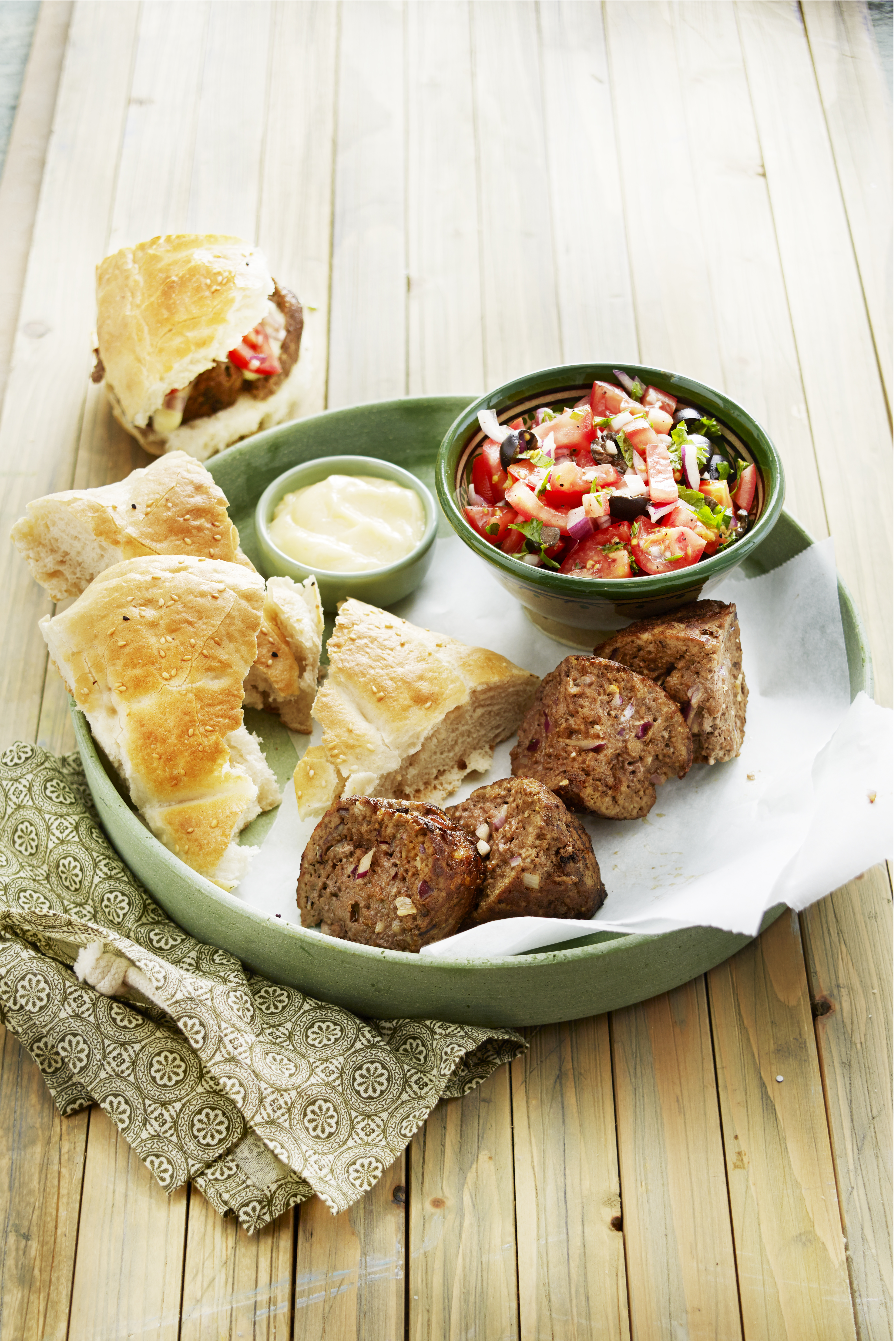 Turks gehakt met frisse salade