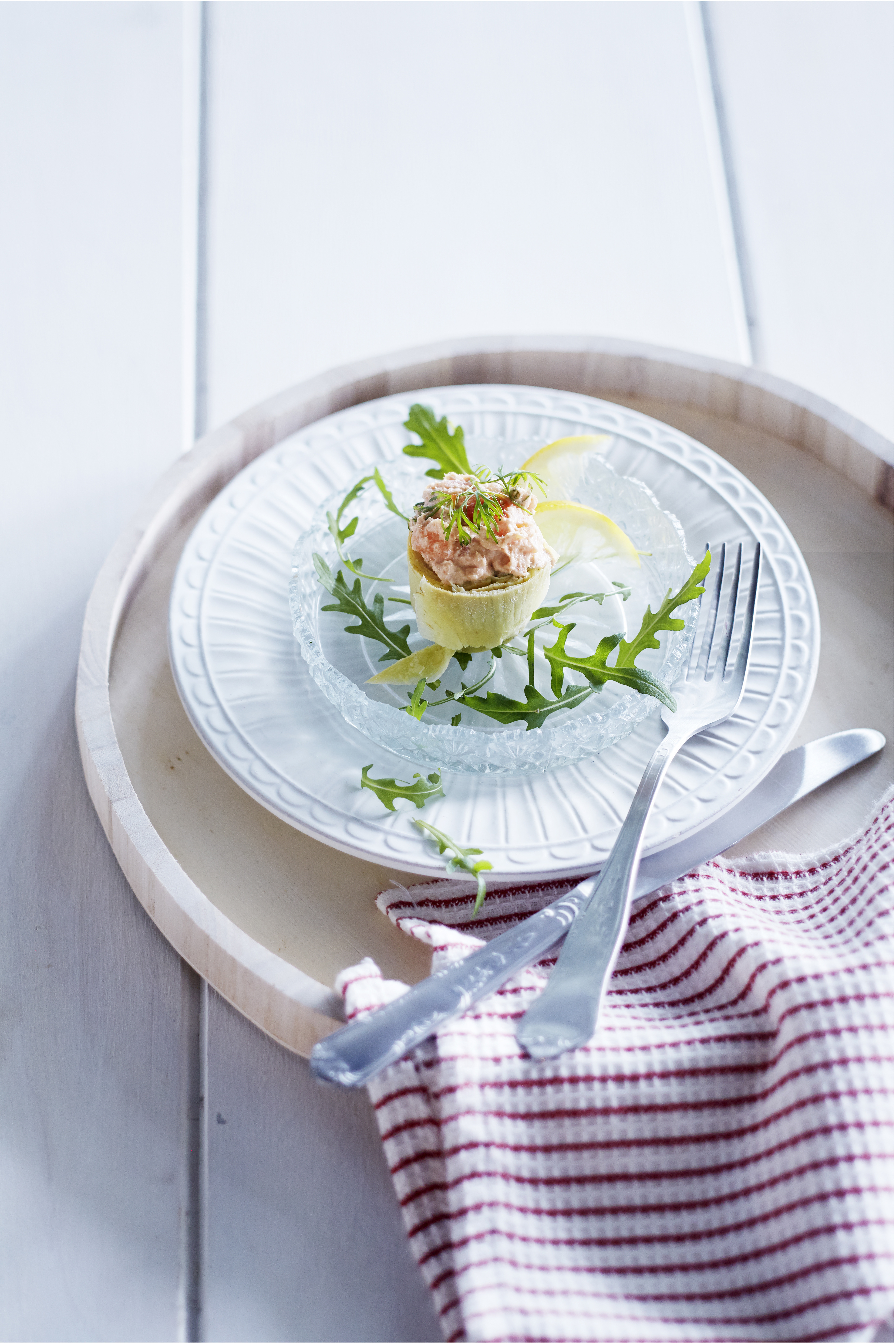 Artisjok met zalmcrème