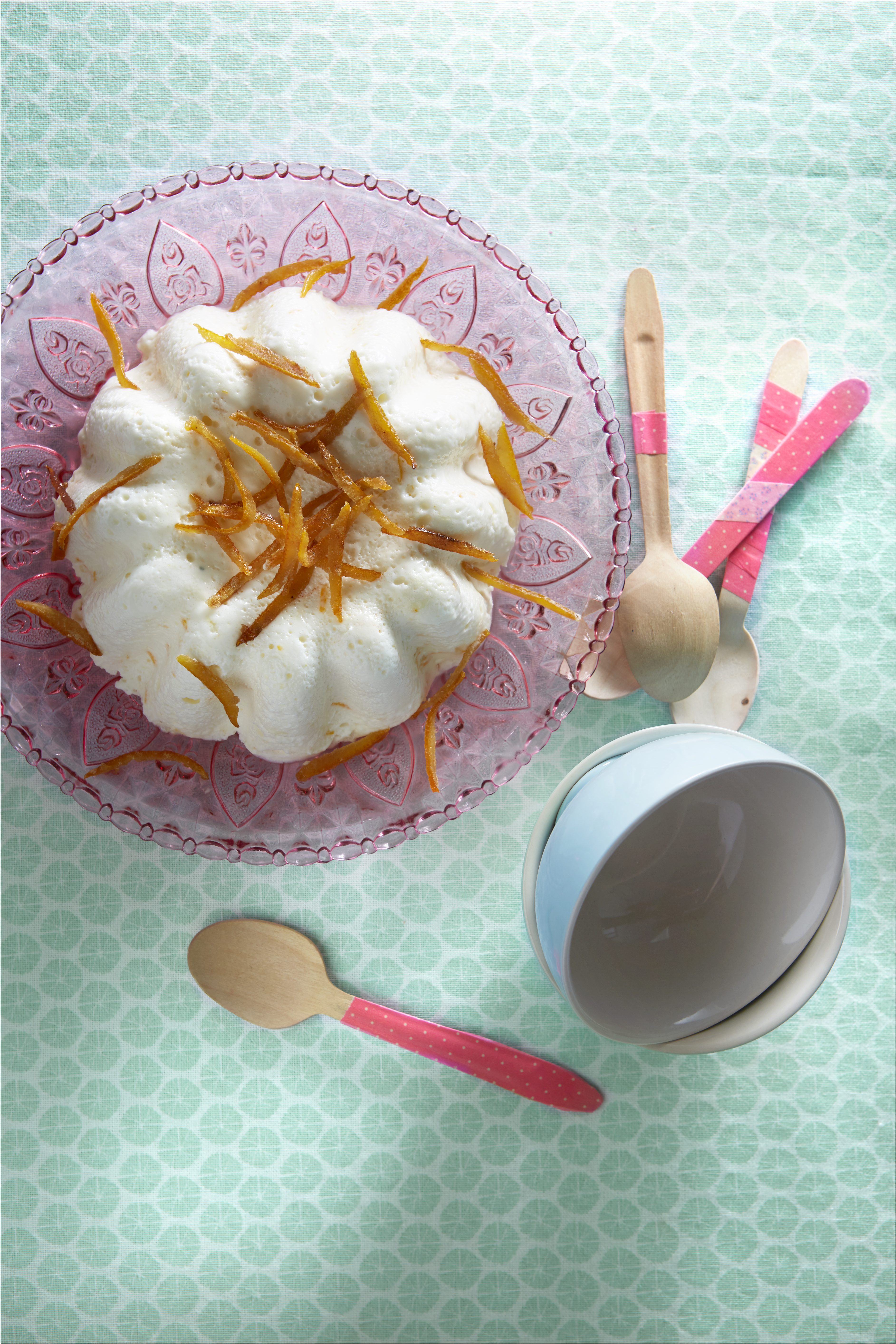 Witte-chocolademousse met sinaasappel