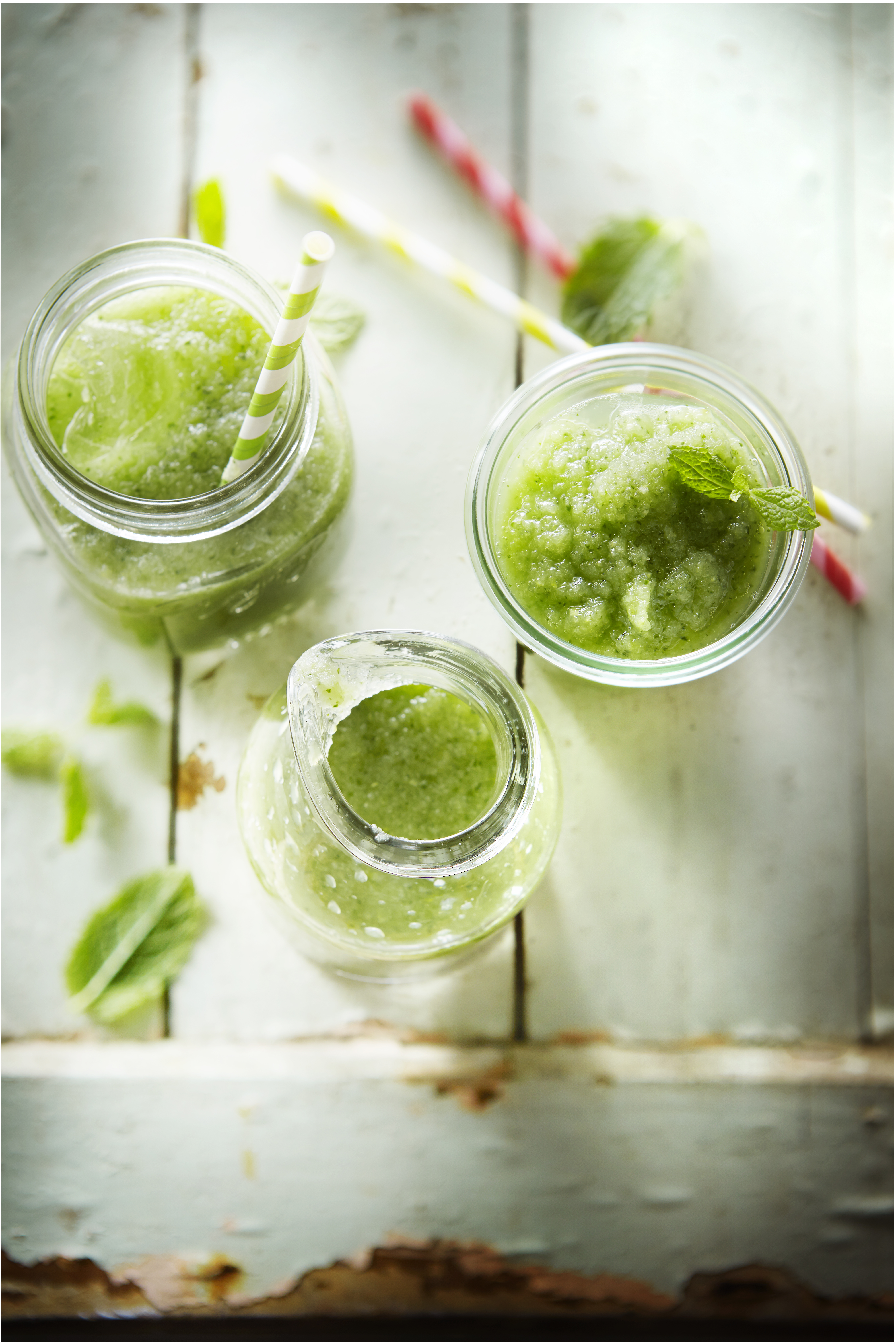 Komkommersmoothie met groene appel en munt