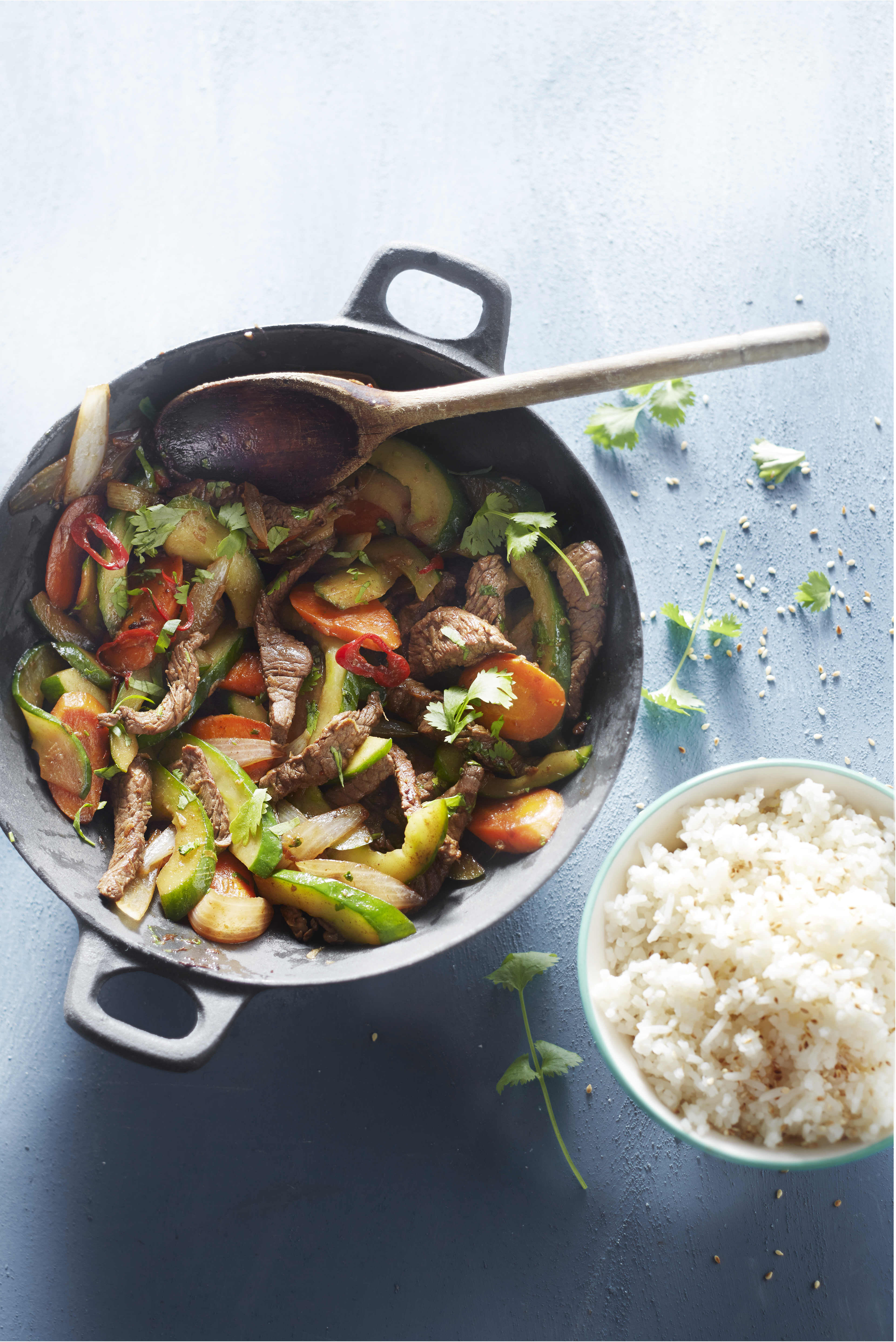 Geroerbakte komkommer