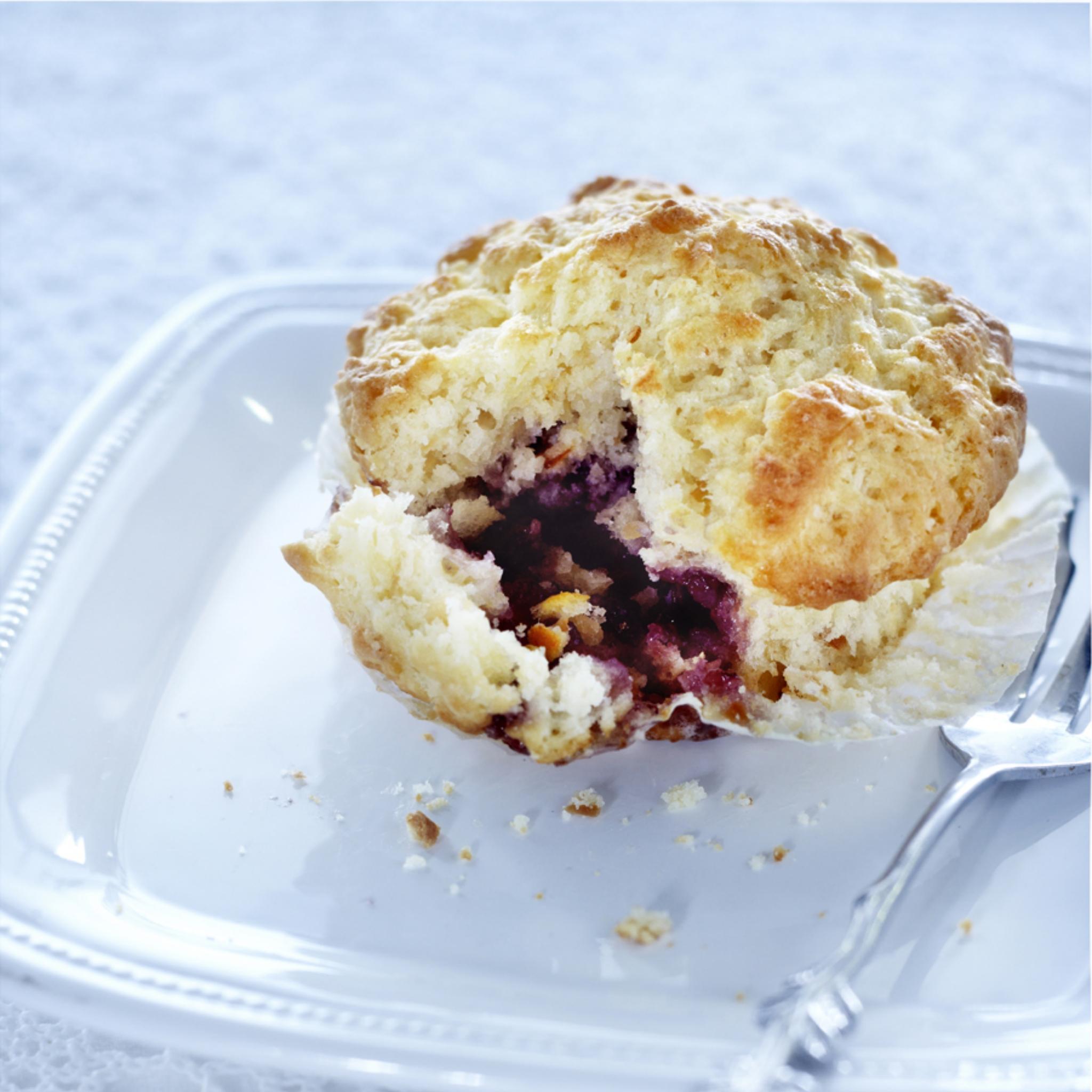 Amandelmuffins met bosbessen