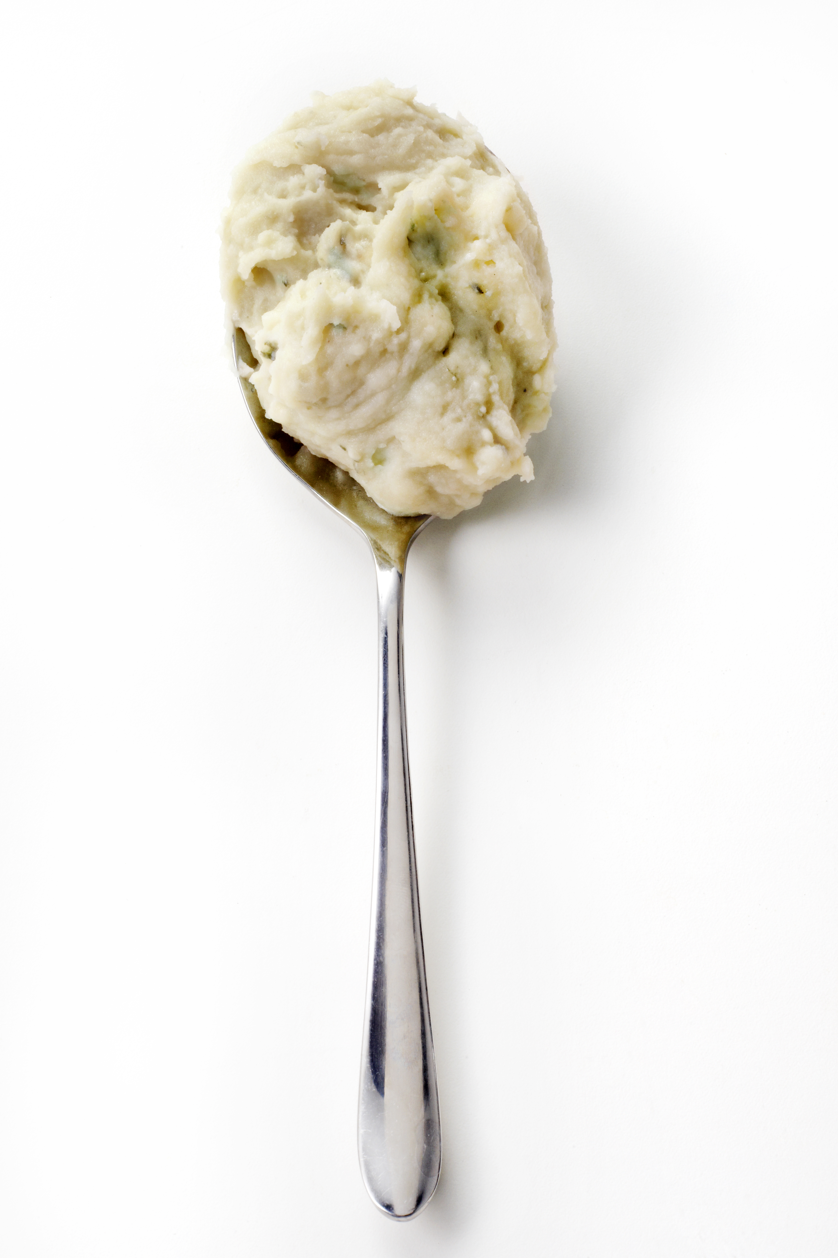 Aardappelpuree met blauwe kaas