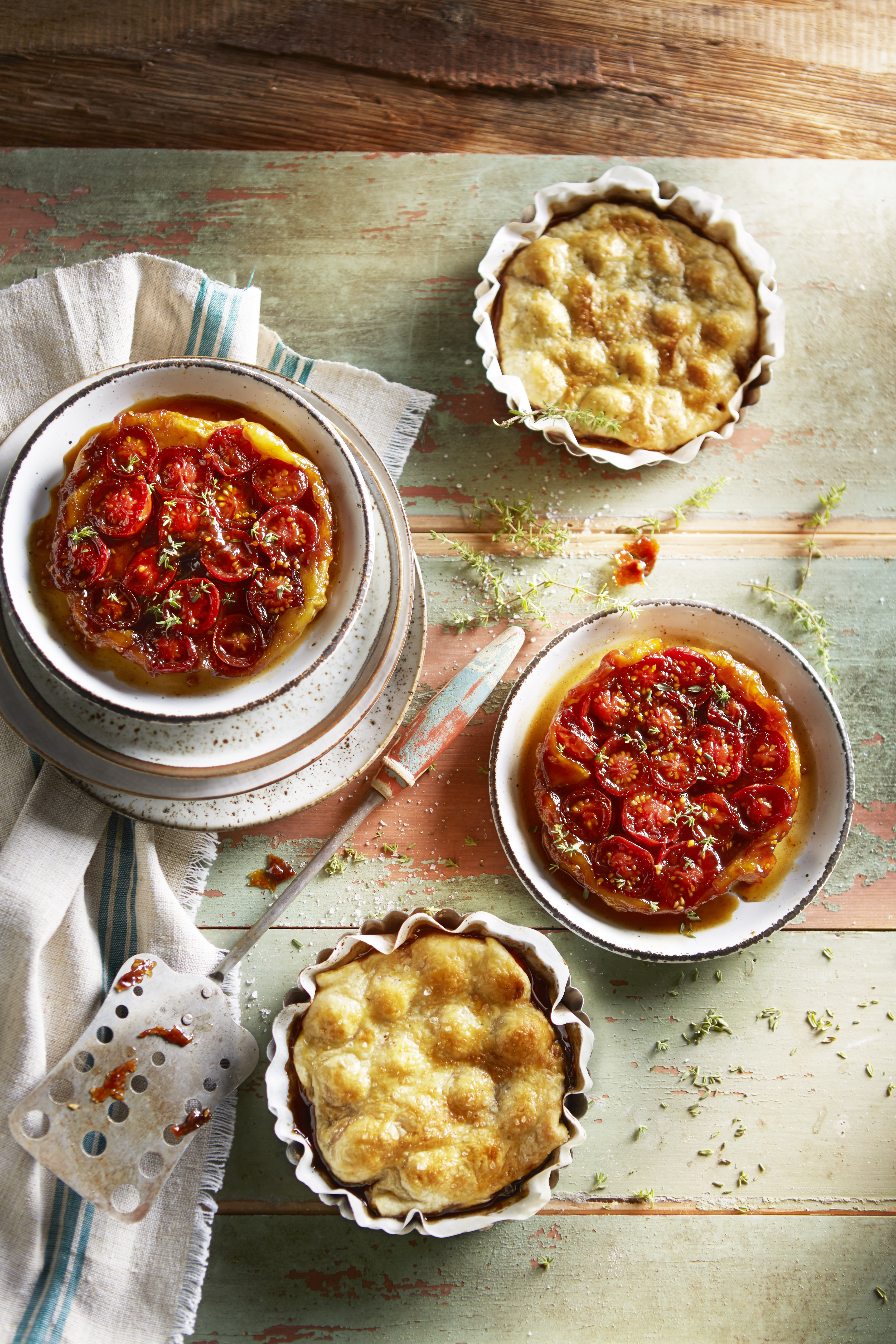 Tarte Tatin van tomaatjes met balsamico