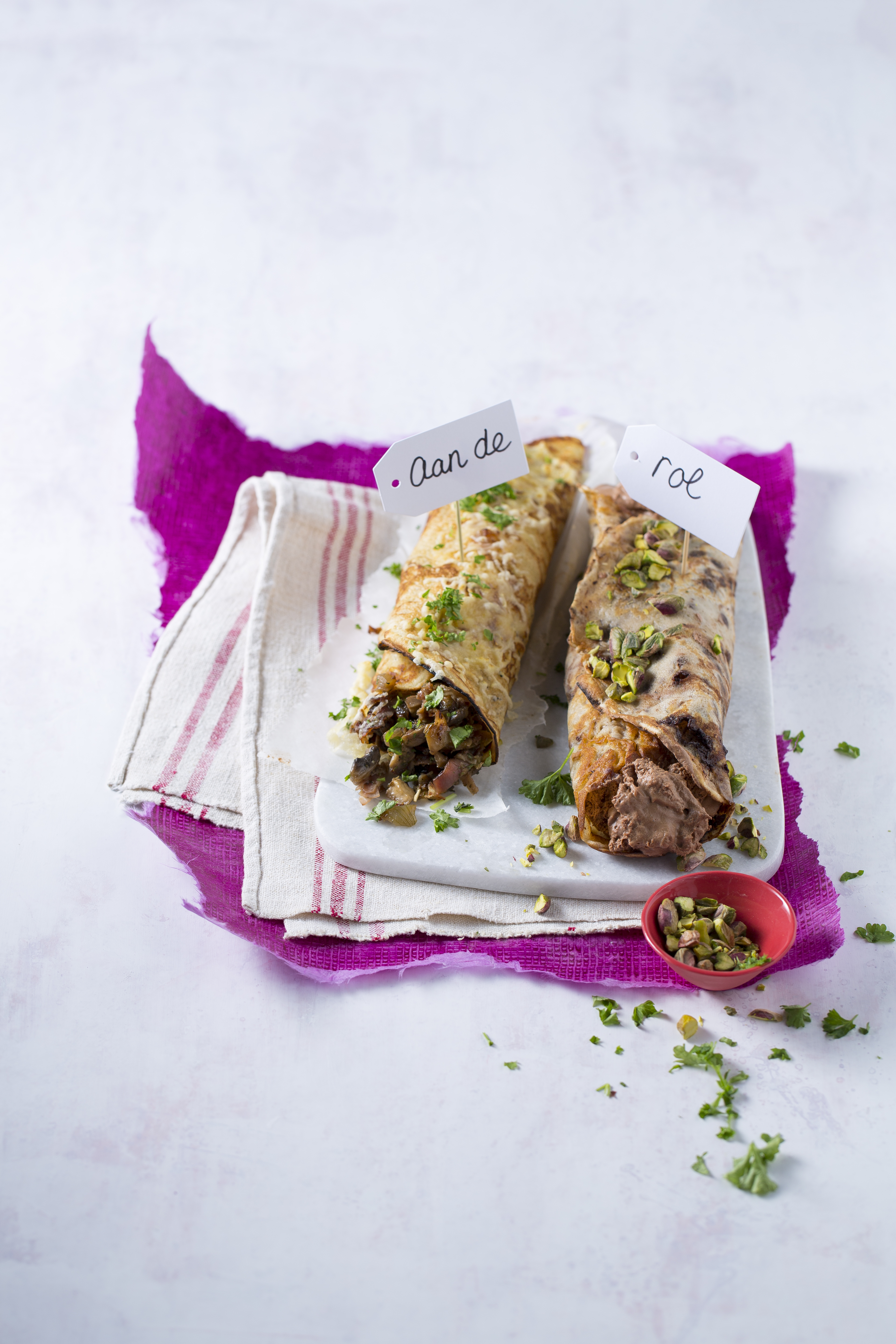 Pannenkoeken chocoladerolletjes