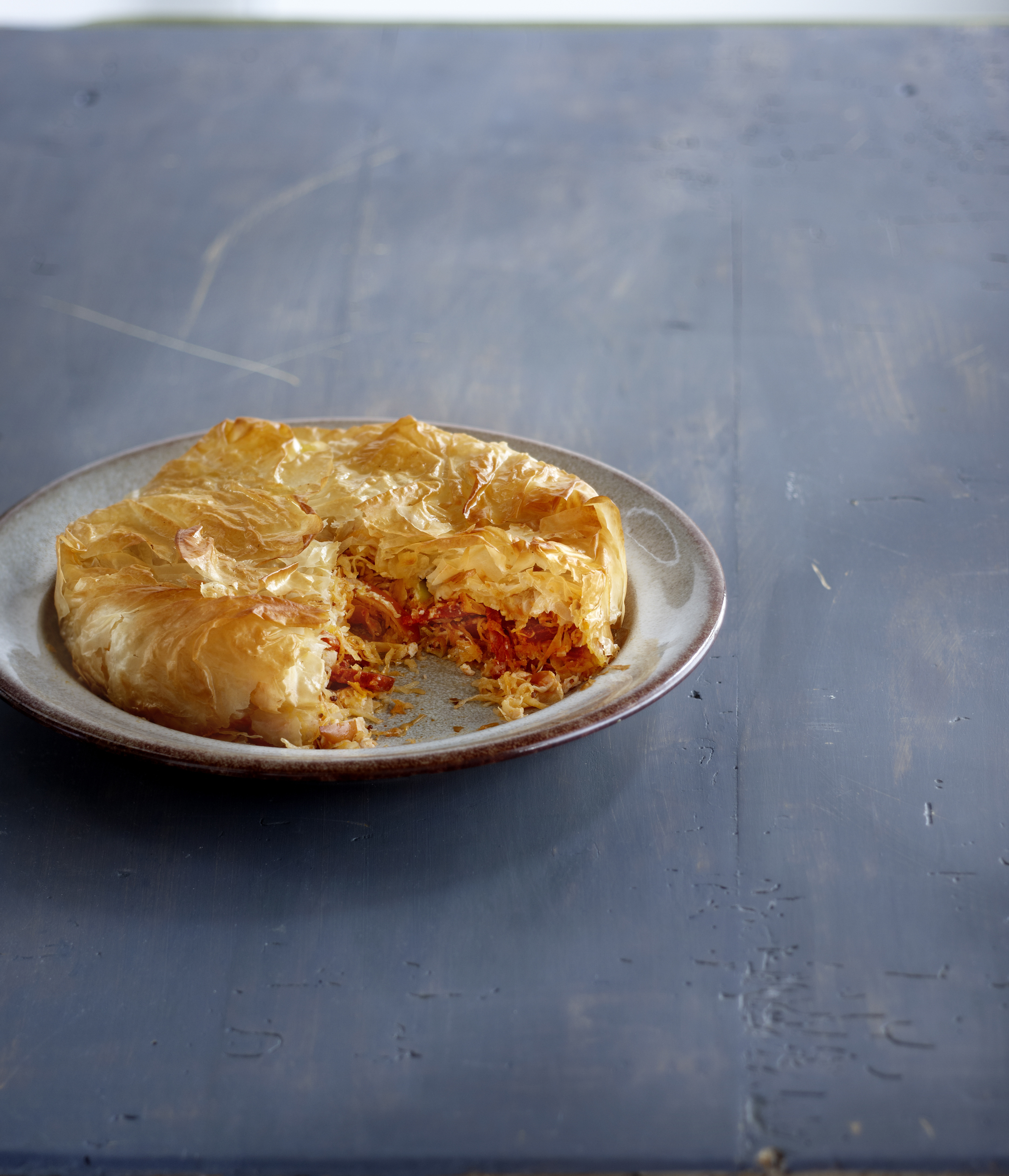 Zuurkoolpastei met kip en chorizo