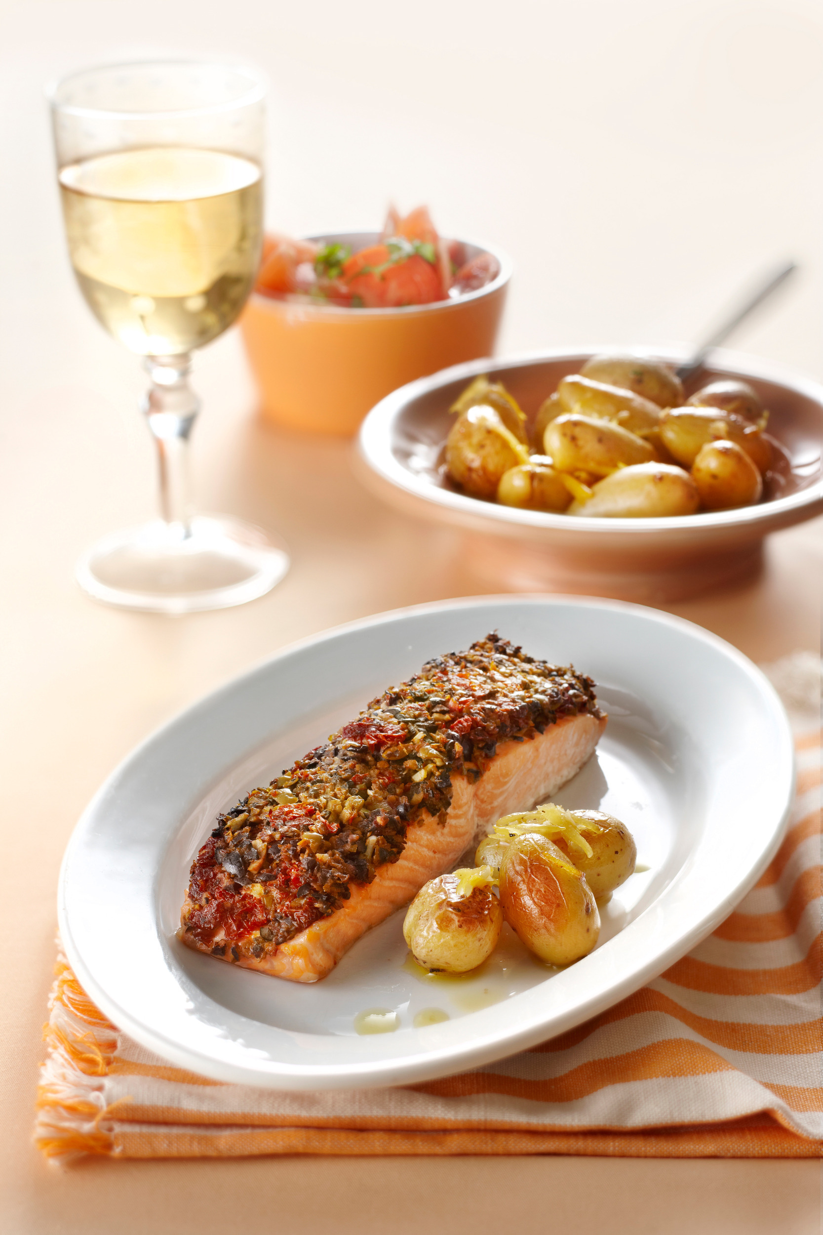 Zalm met olijventapenade