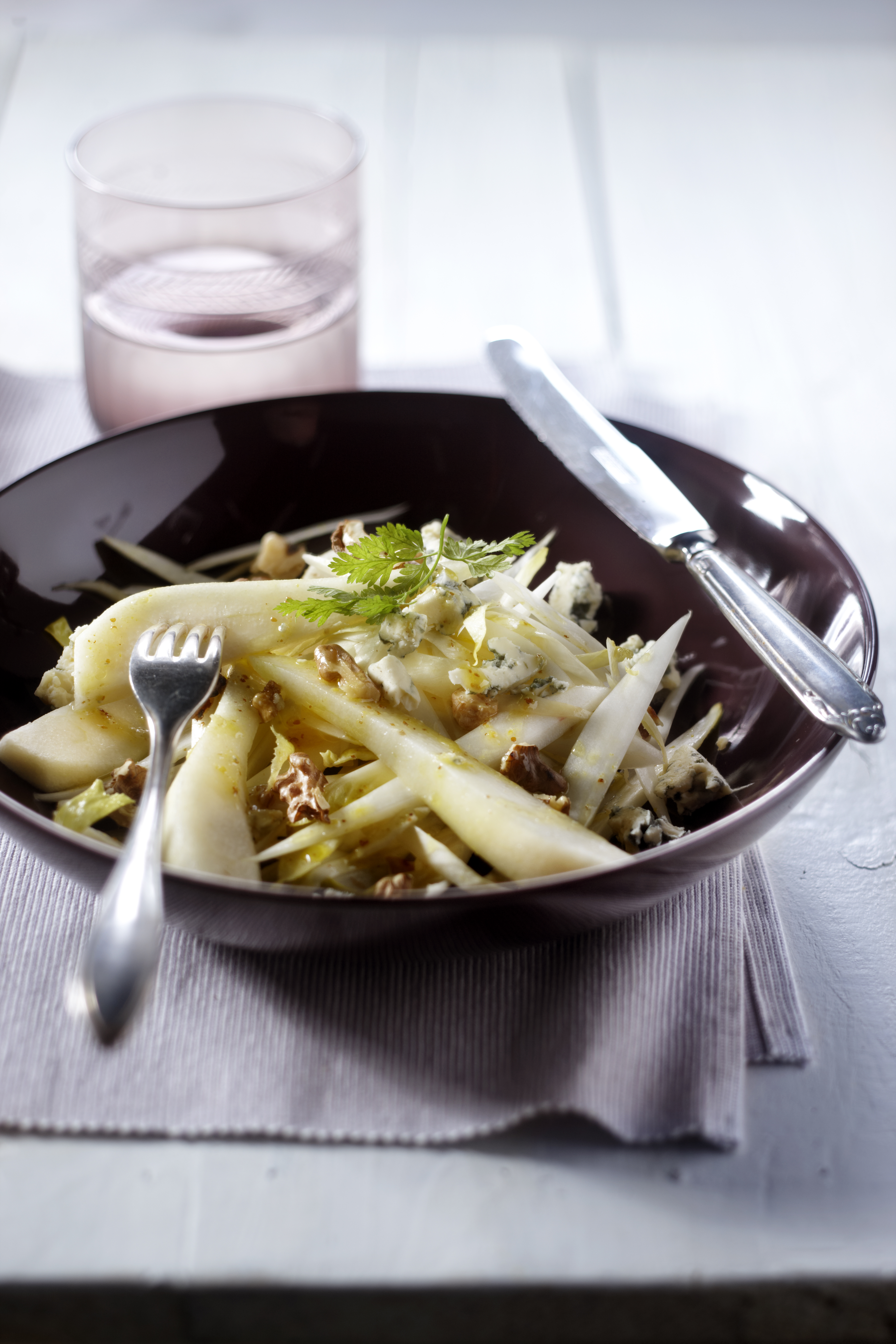 Witlofsalade met blauwe kaas