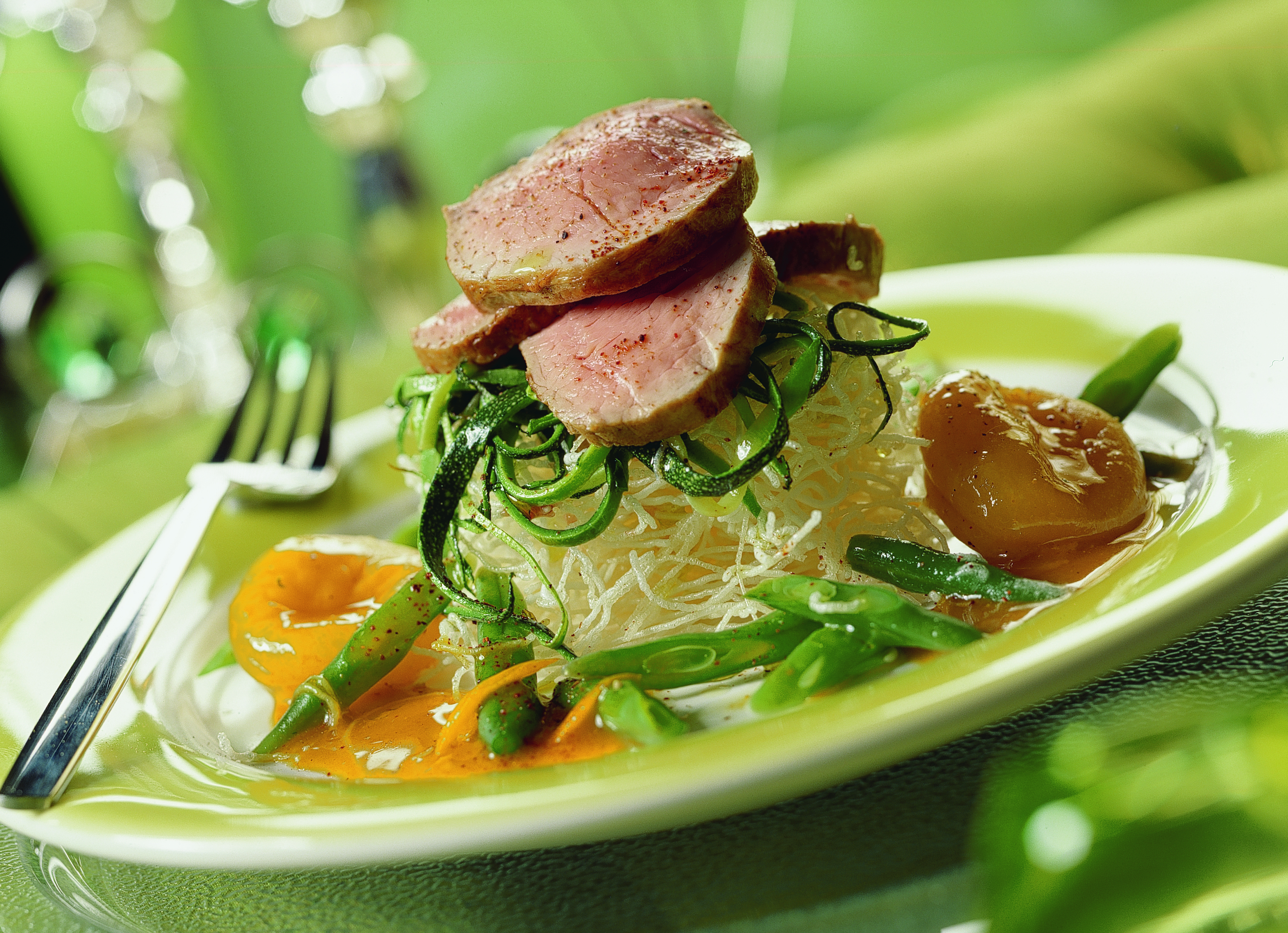 Varkenshaas met abrikozen-sinaasappelsaus