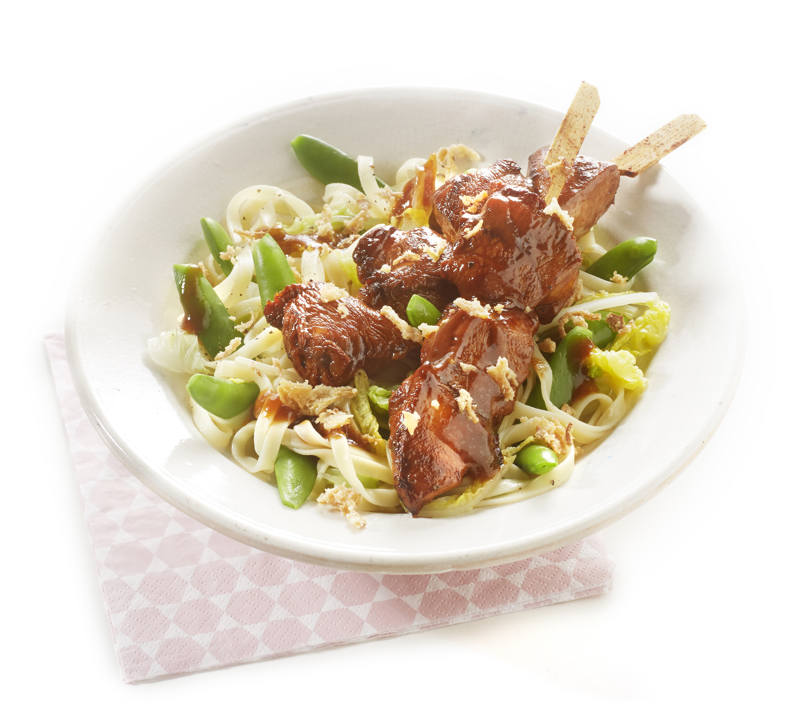 Kalkoenspiesjes met groentemie