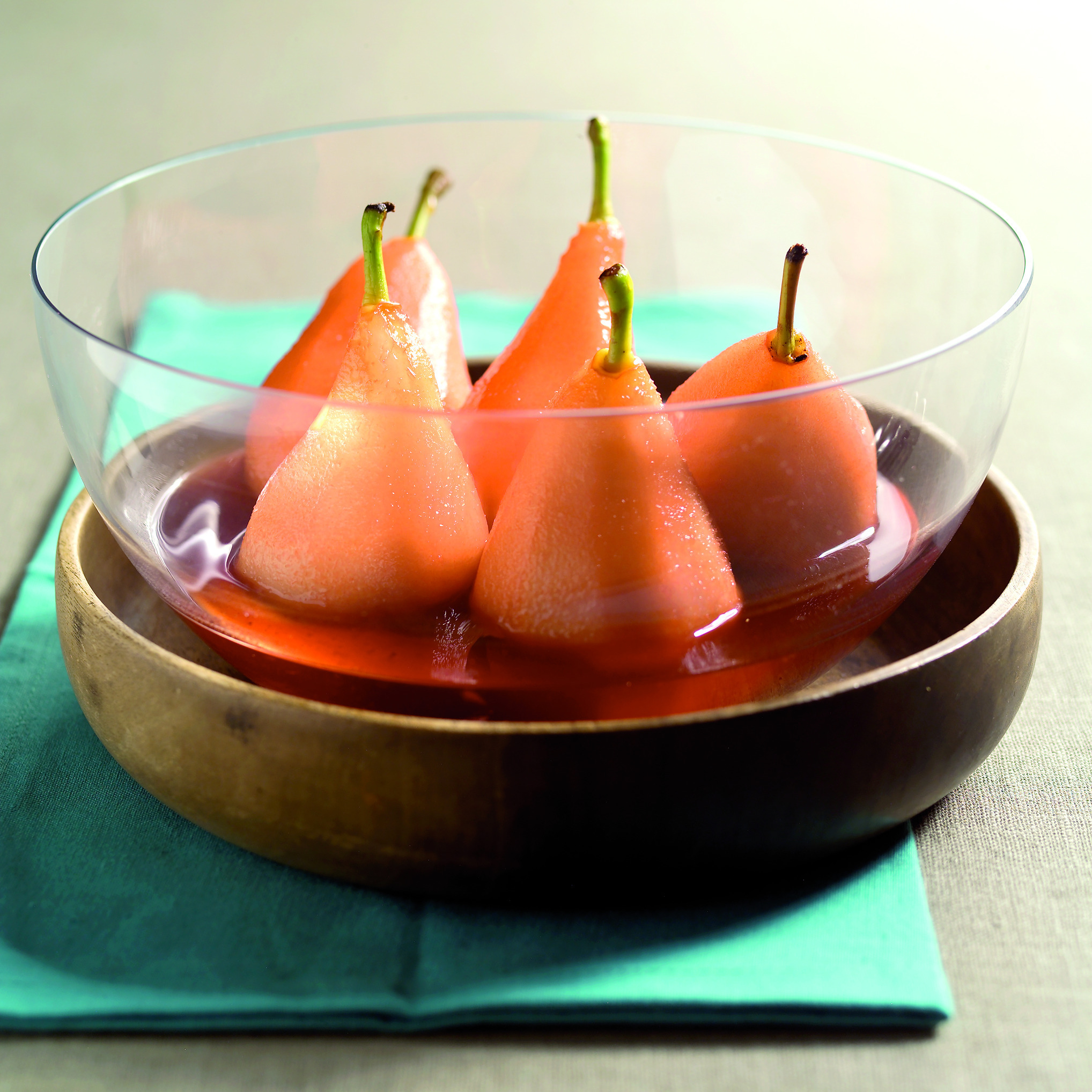 Stoofpeertjes in rode wijn