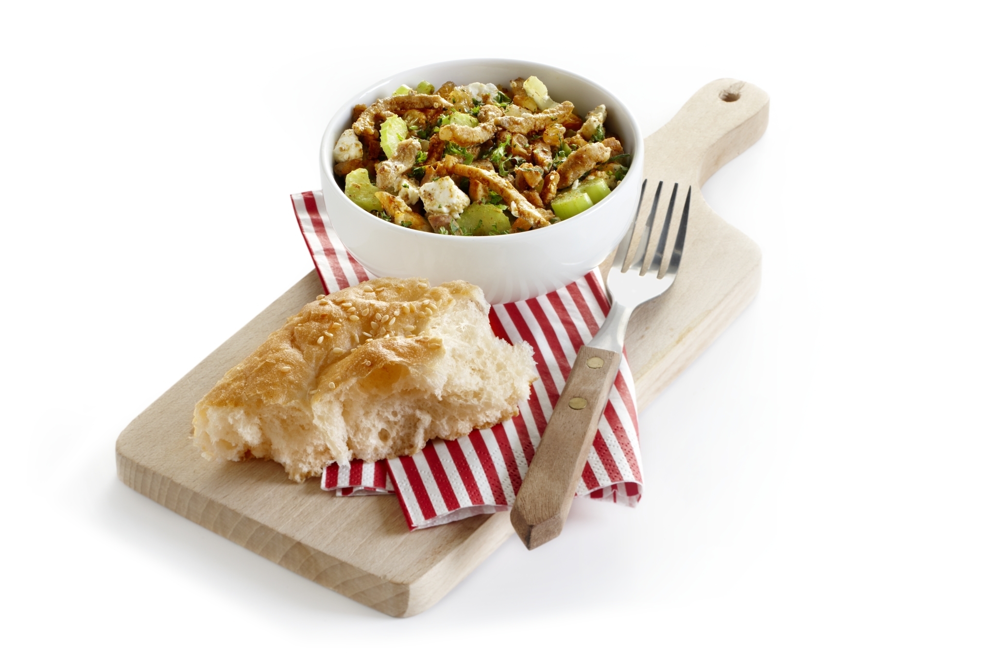 Shoarma met bleekselderij en feta