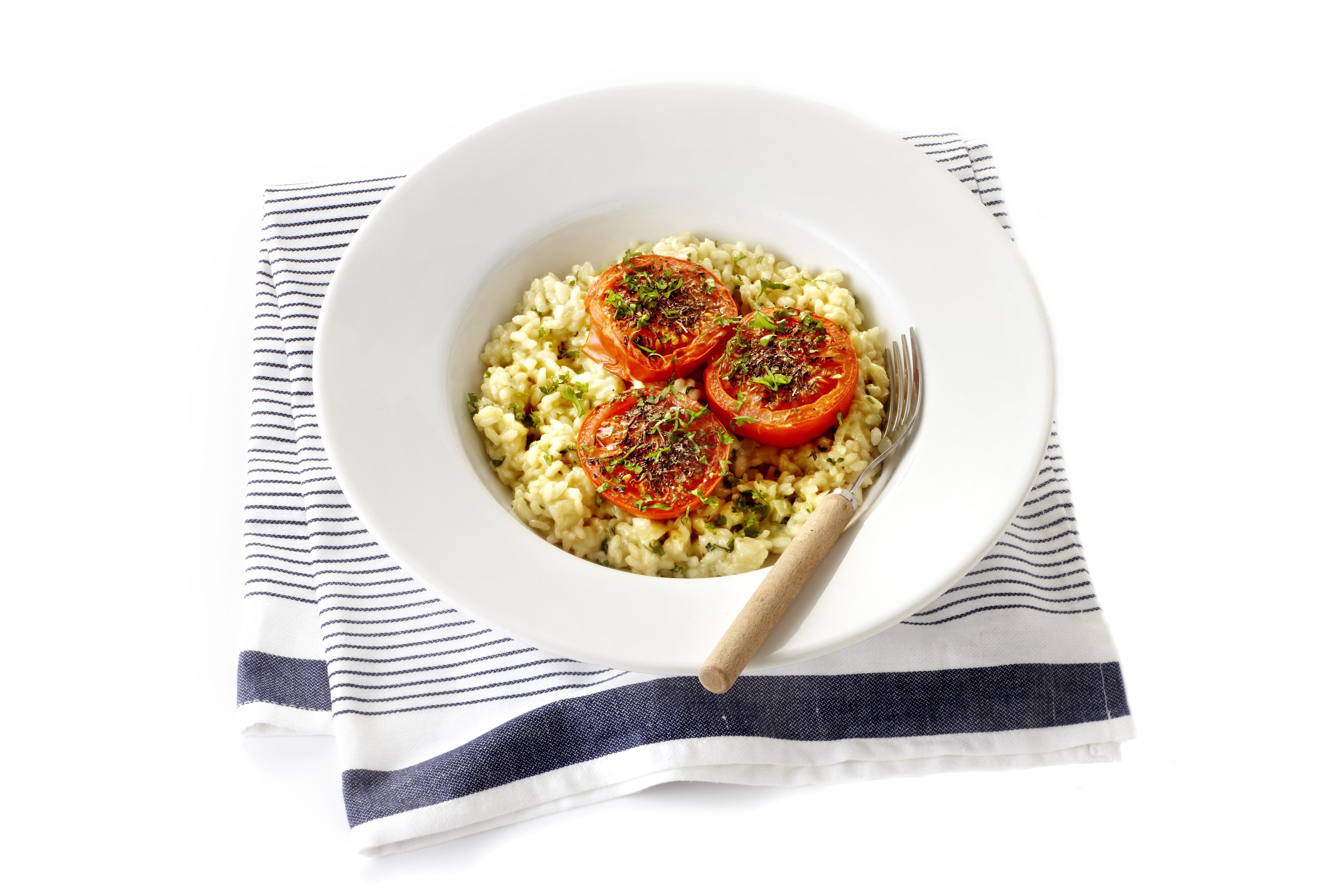 Risotto met gepofte tomaat en kaas