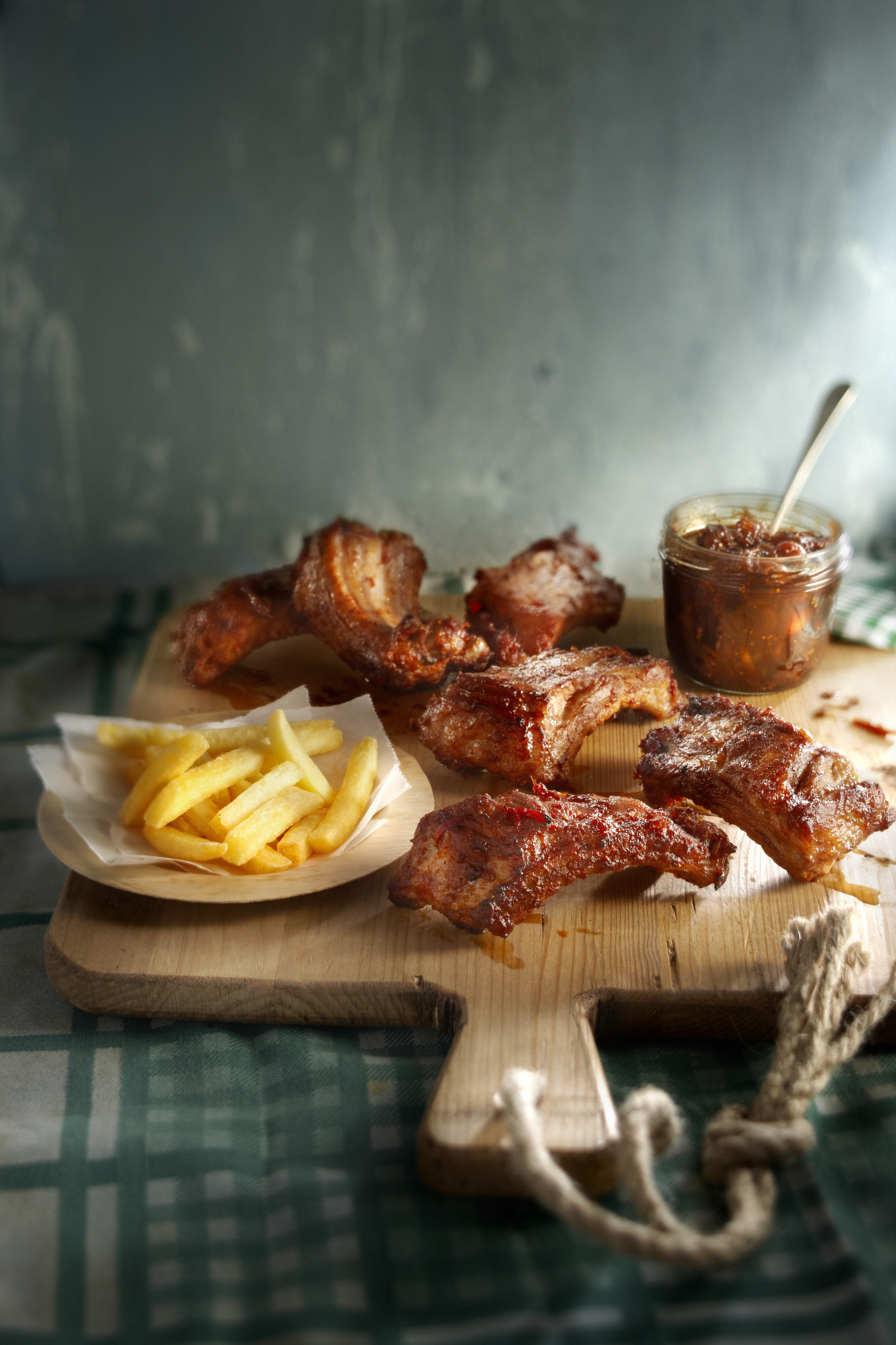 Pittig-zoete spareribs