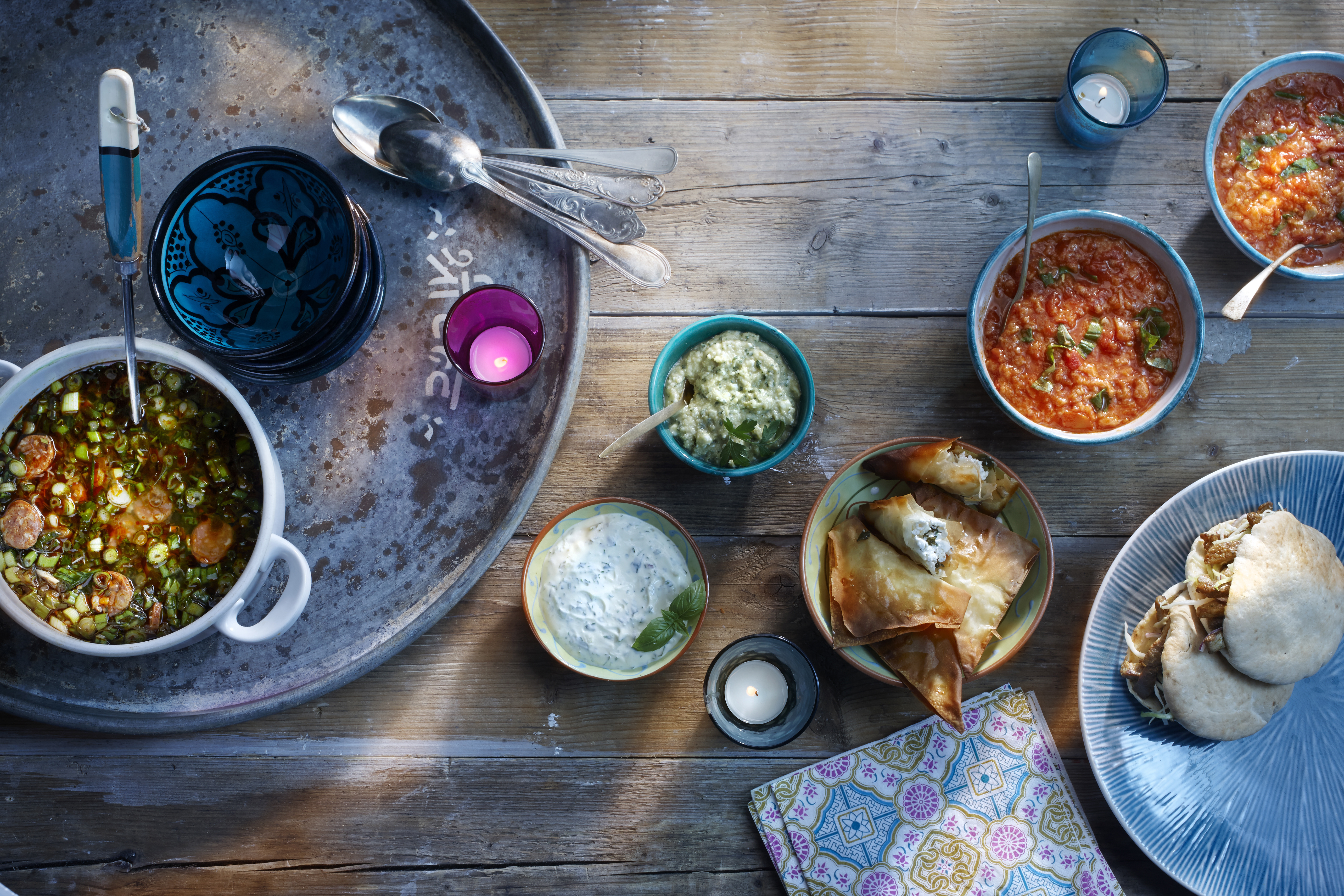 Pitabroodjes met shoarma en koolsalade