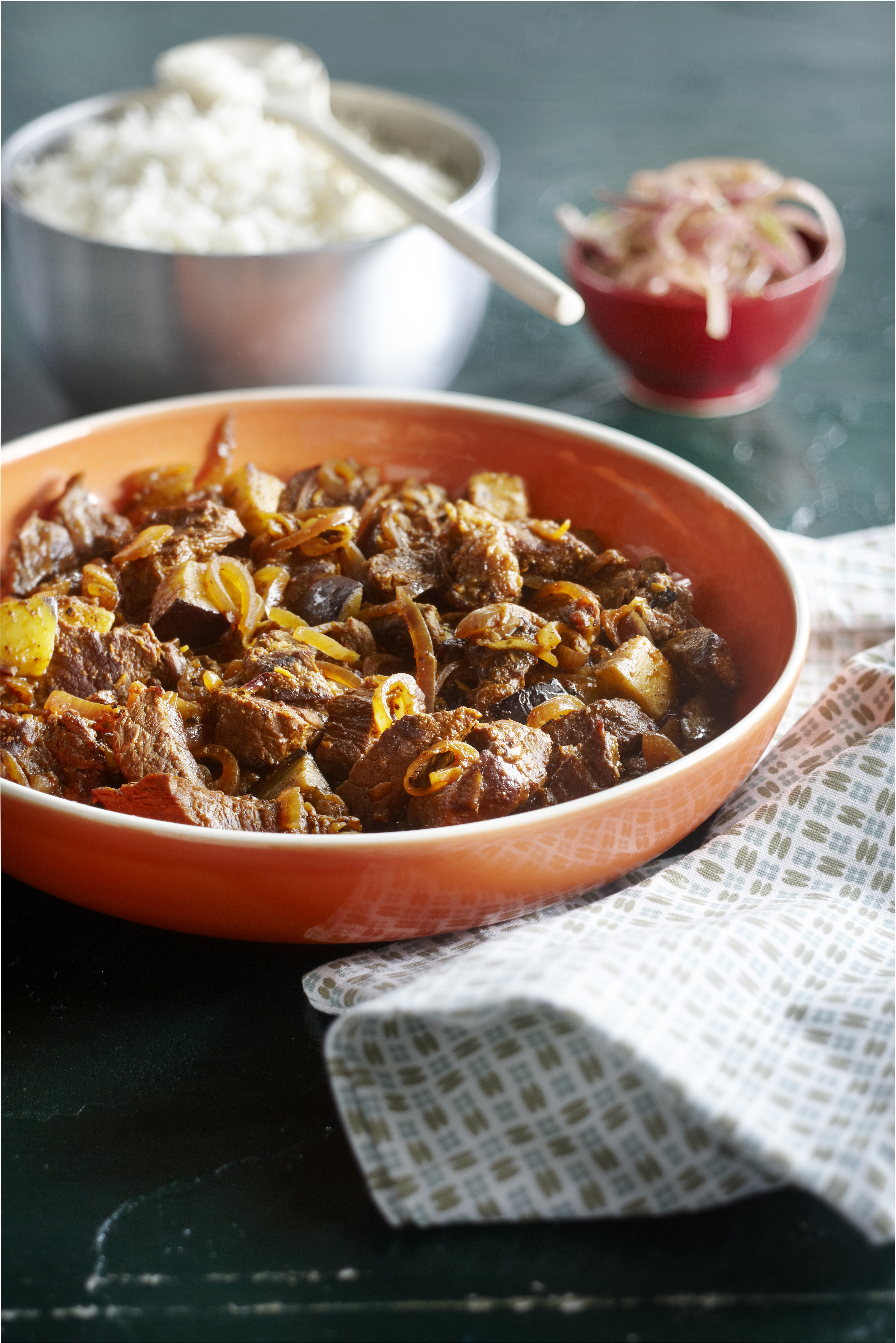 Pikante rundvleescurry