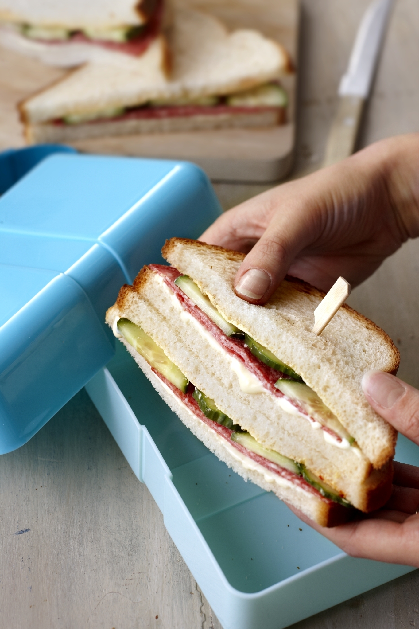 Pikante clubsandwich