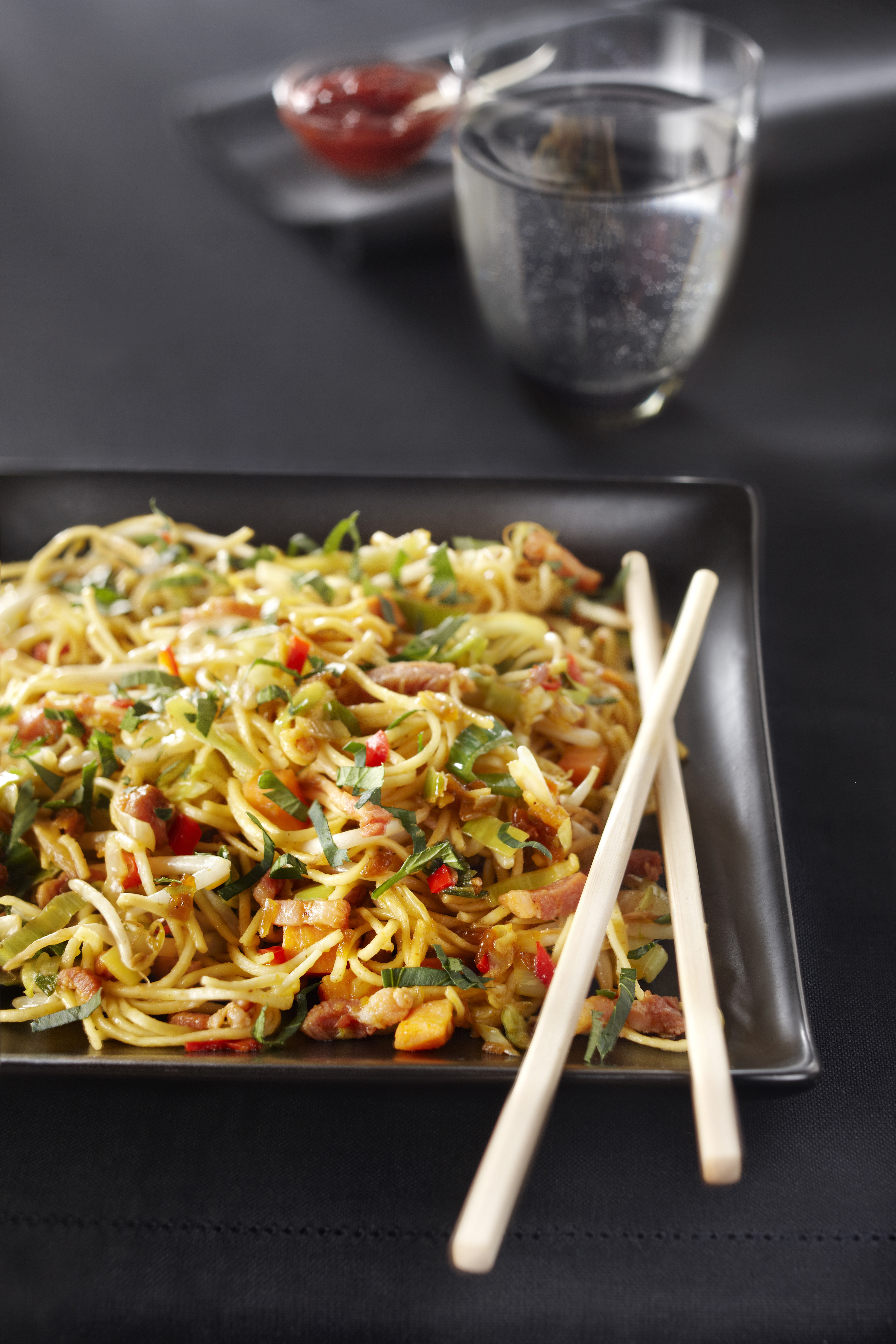 Noedels met oosterse groentenmix