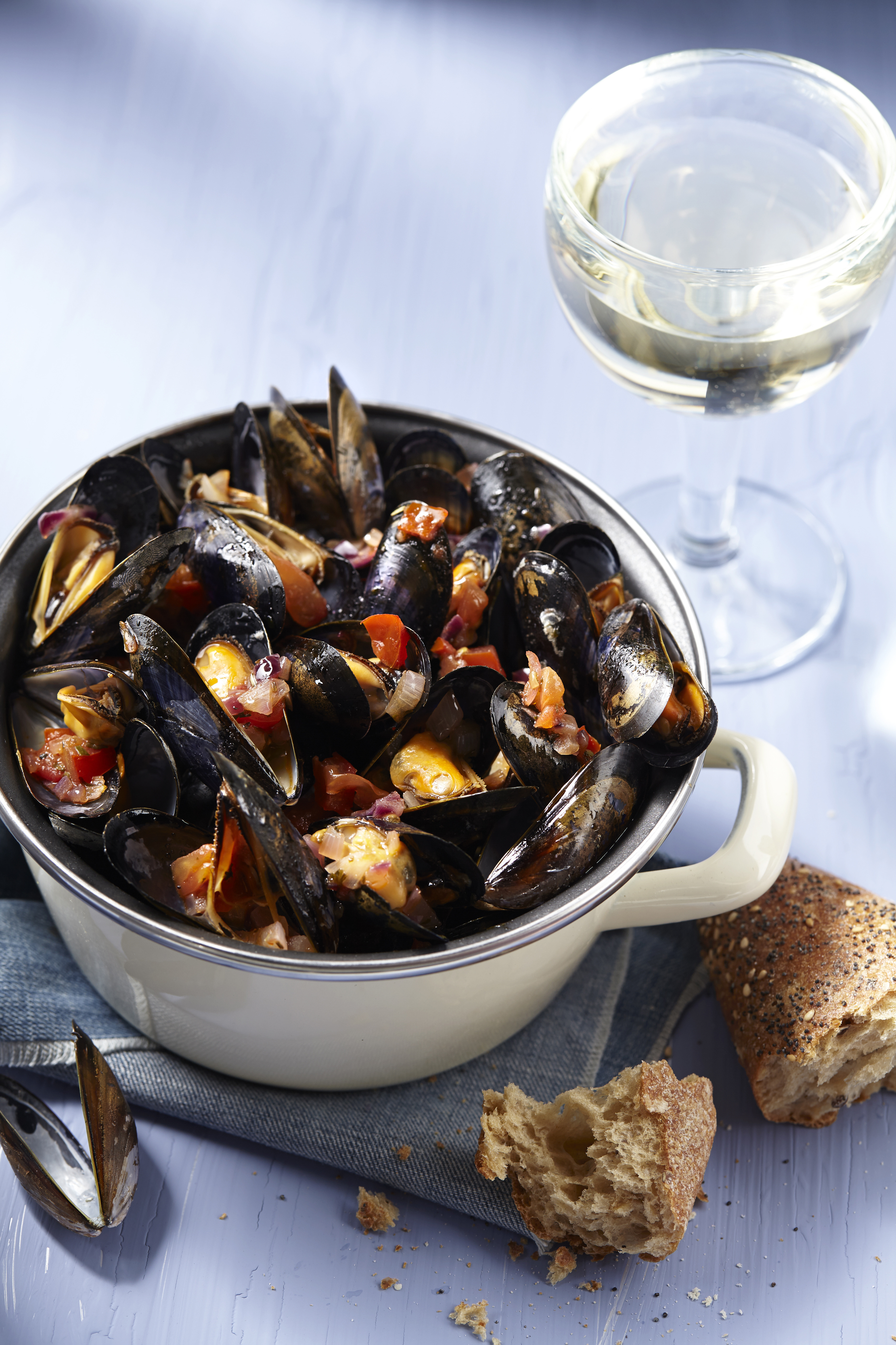 Italiaanse mosselpan