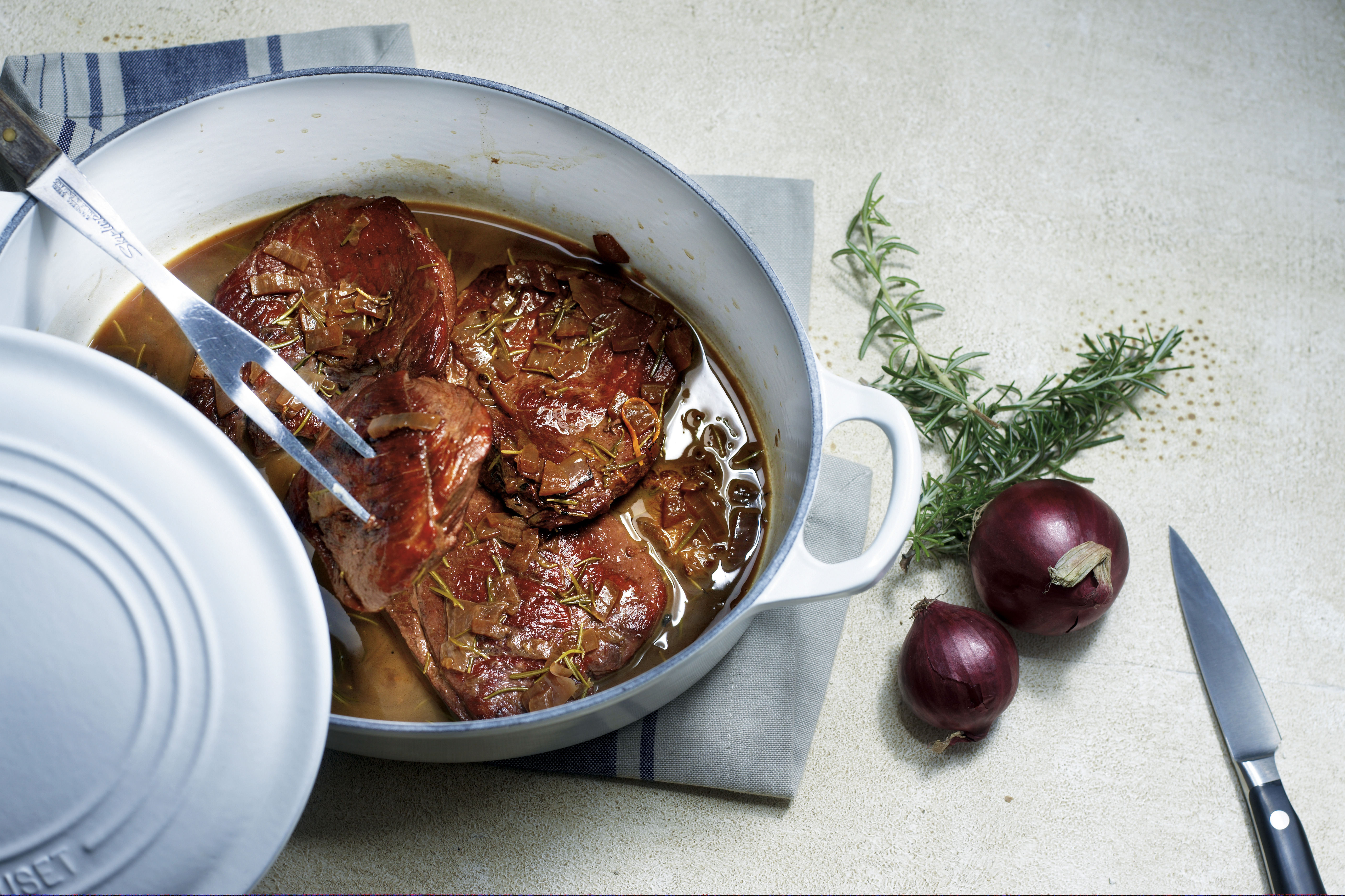 Hamlapjes met honing en rozemarijn