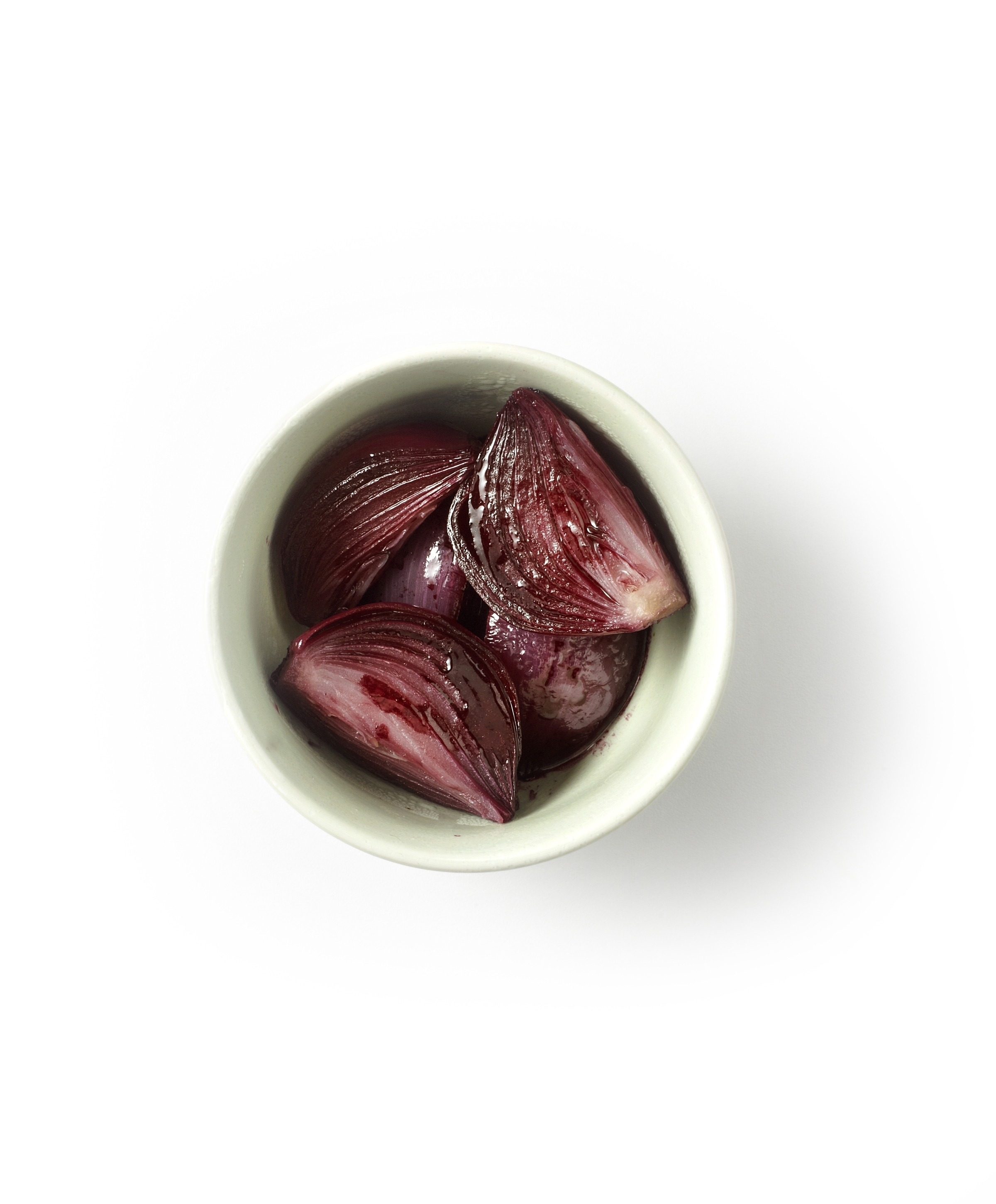 Gestoofde ui in rode wijn