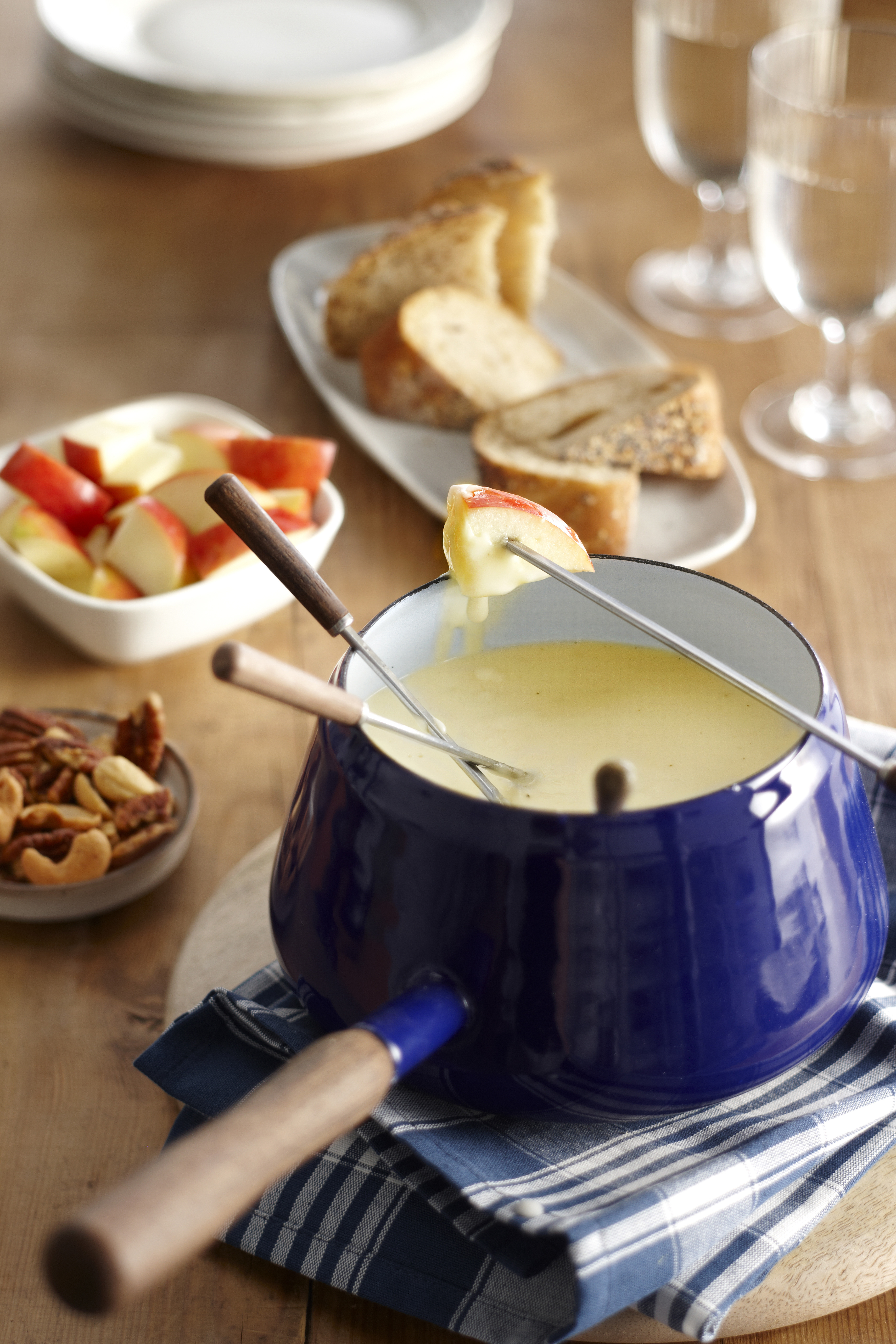 Geitenkaasfondue met witte port
