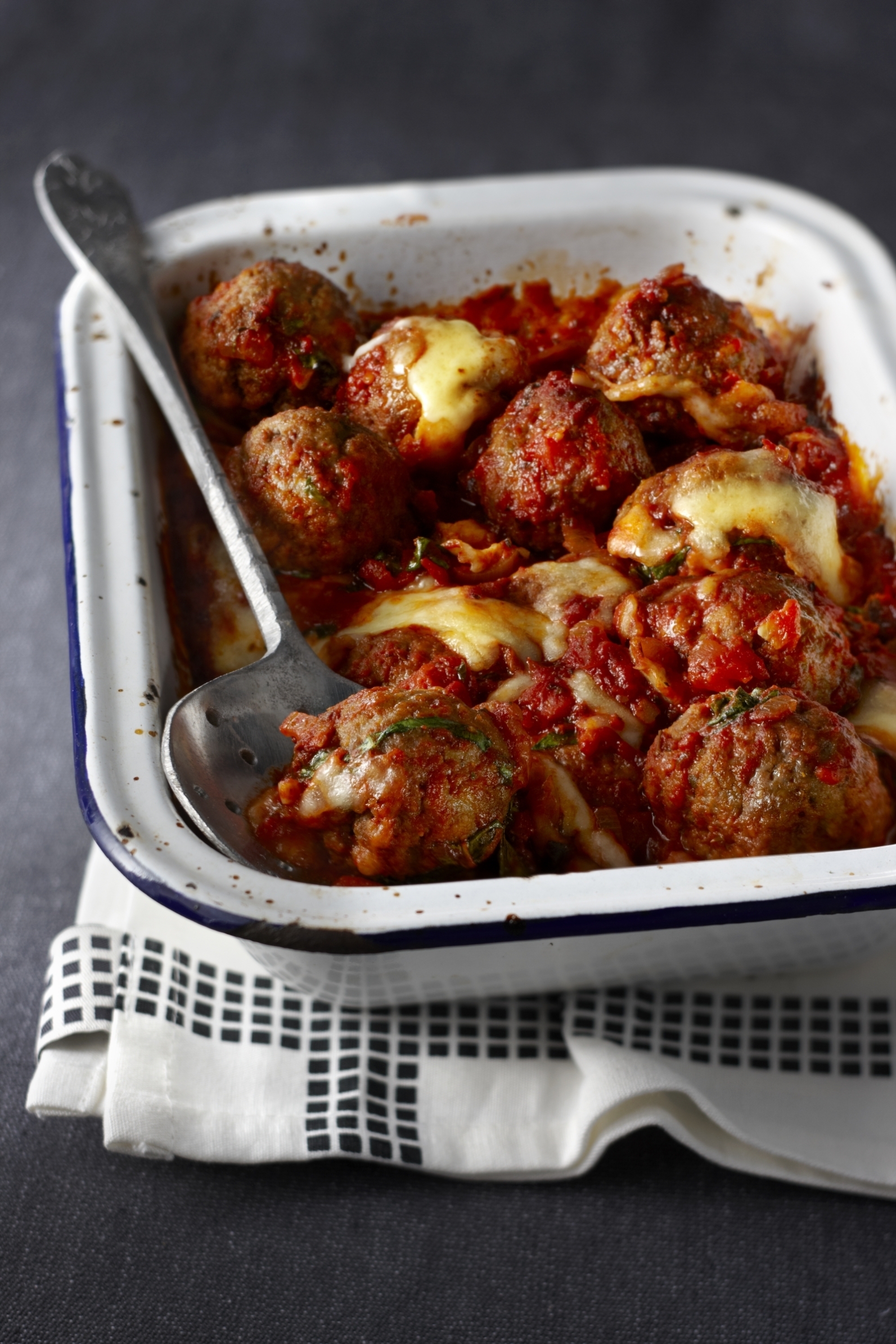 Gegratineerde gehaktballetjes