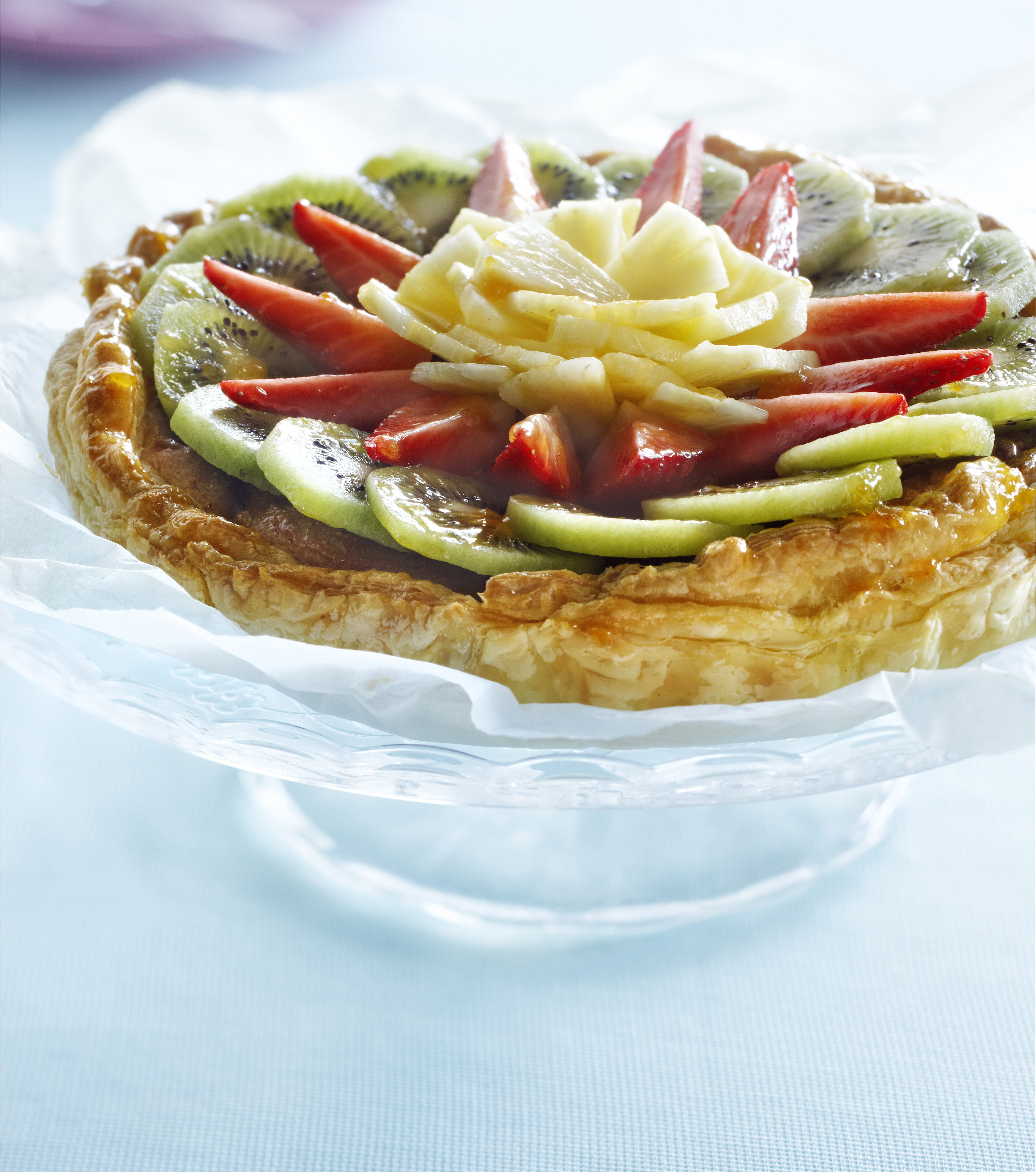 Frangipanetaart met fruit