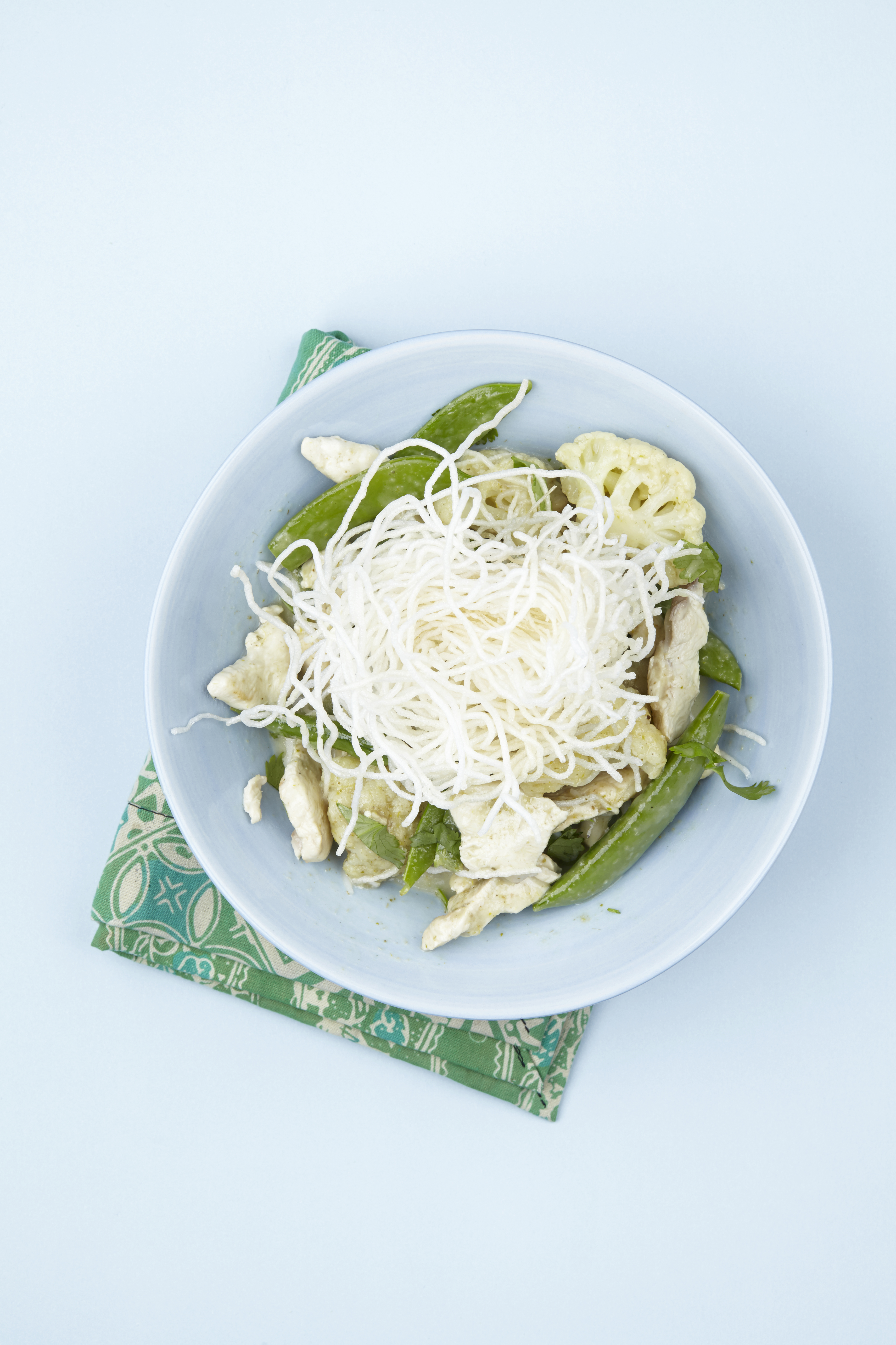 Curry met gefrituurde mihoen