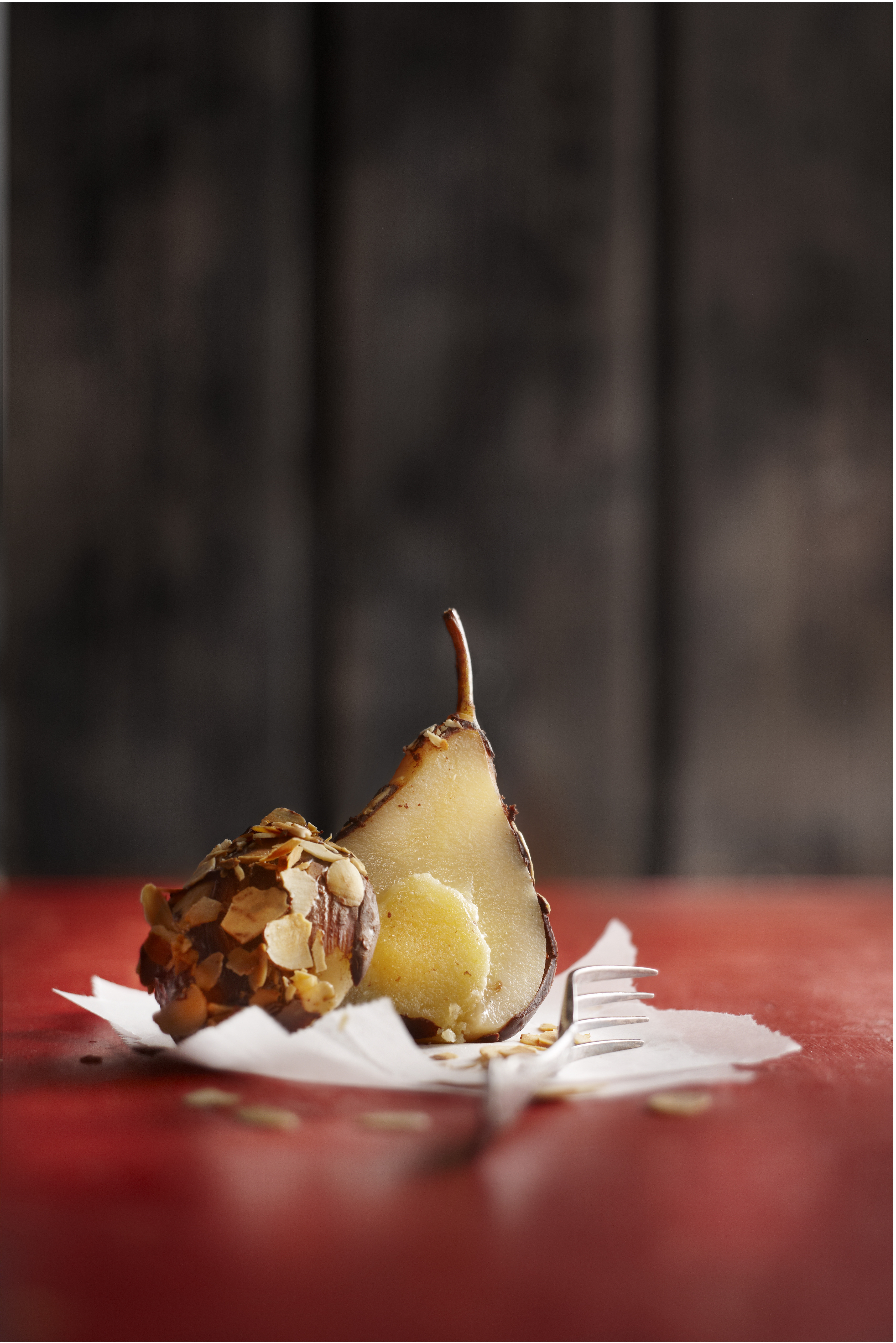 Chocoladeperen met amandel