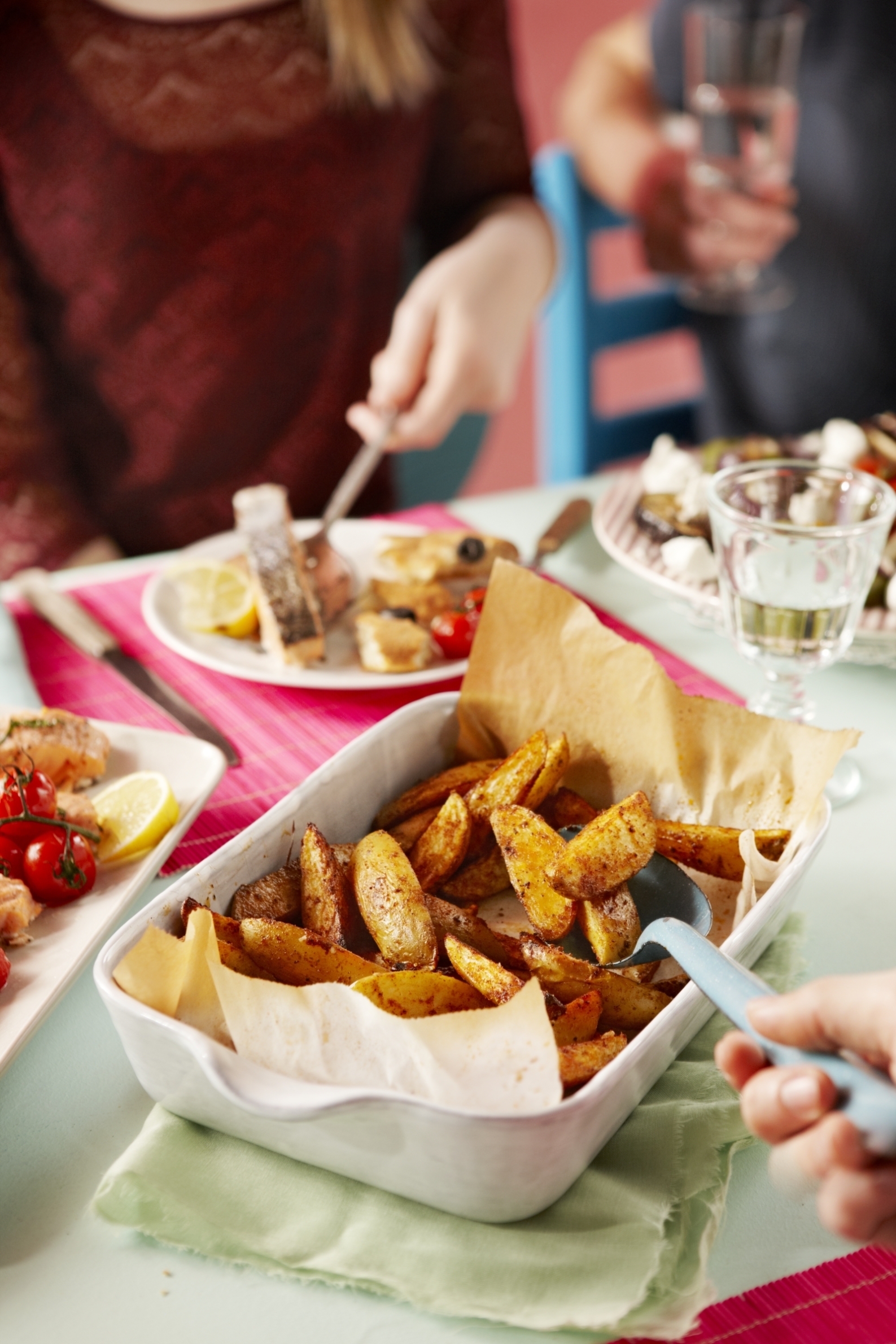 Aardappels uit de oven met specerijen