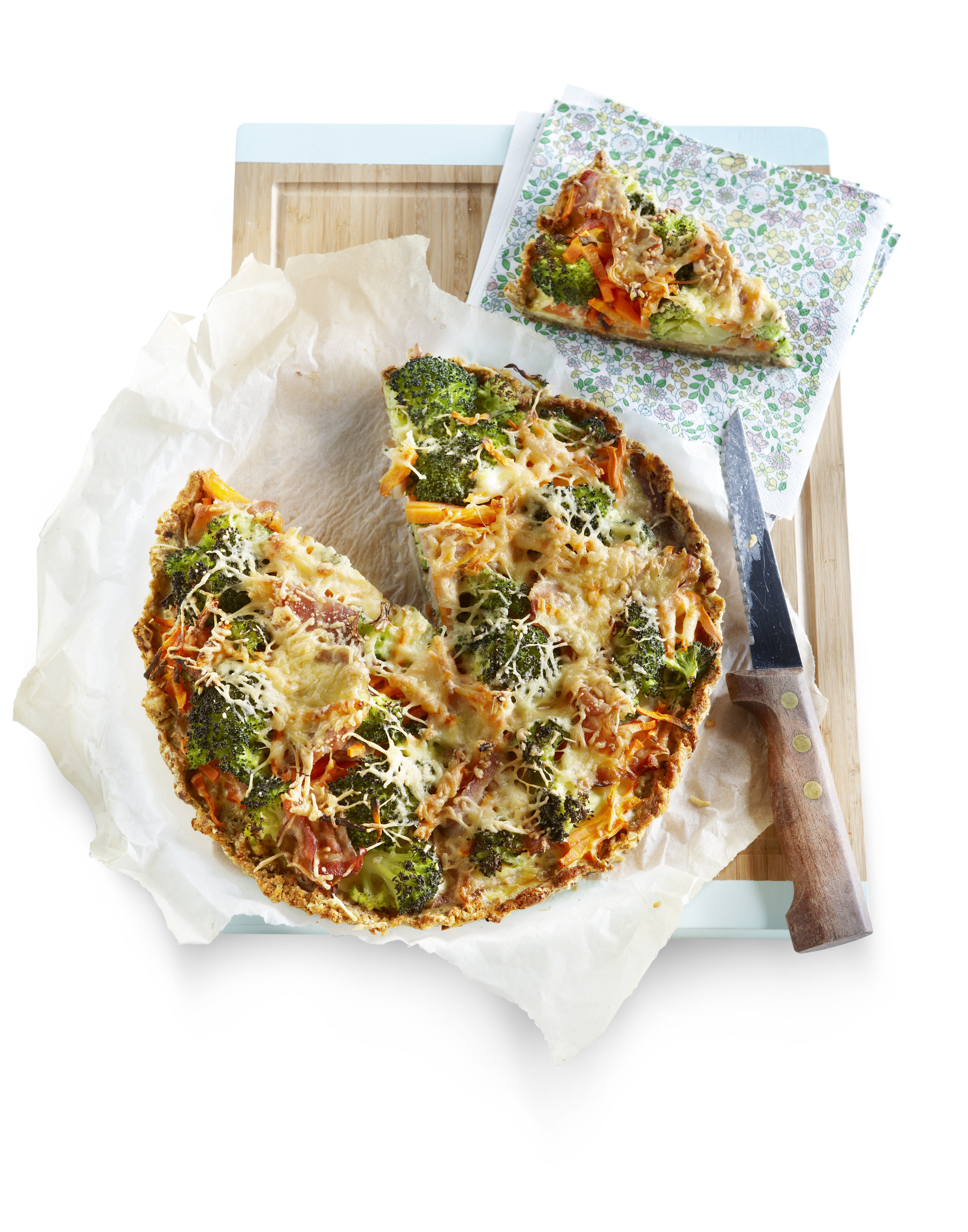 Quiche met boerenkaas en spek