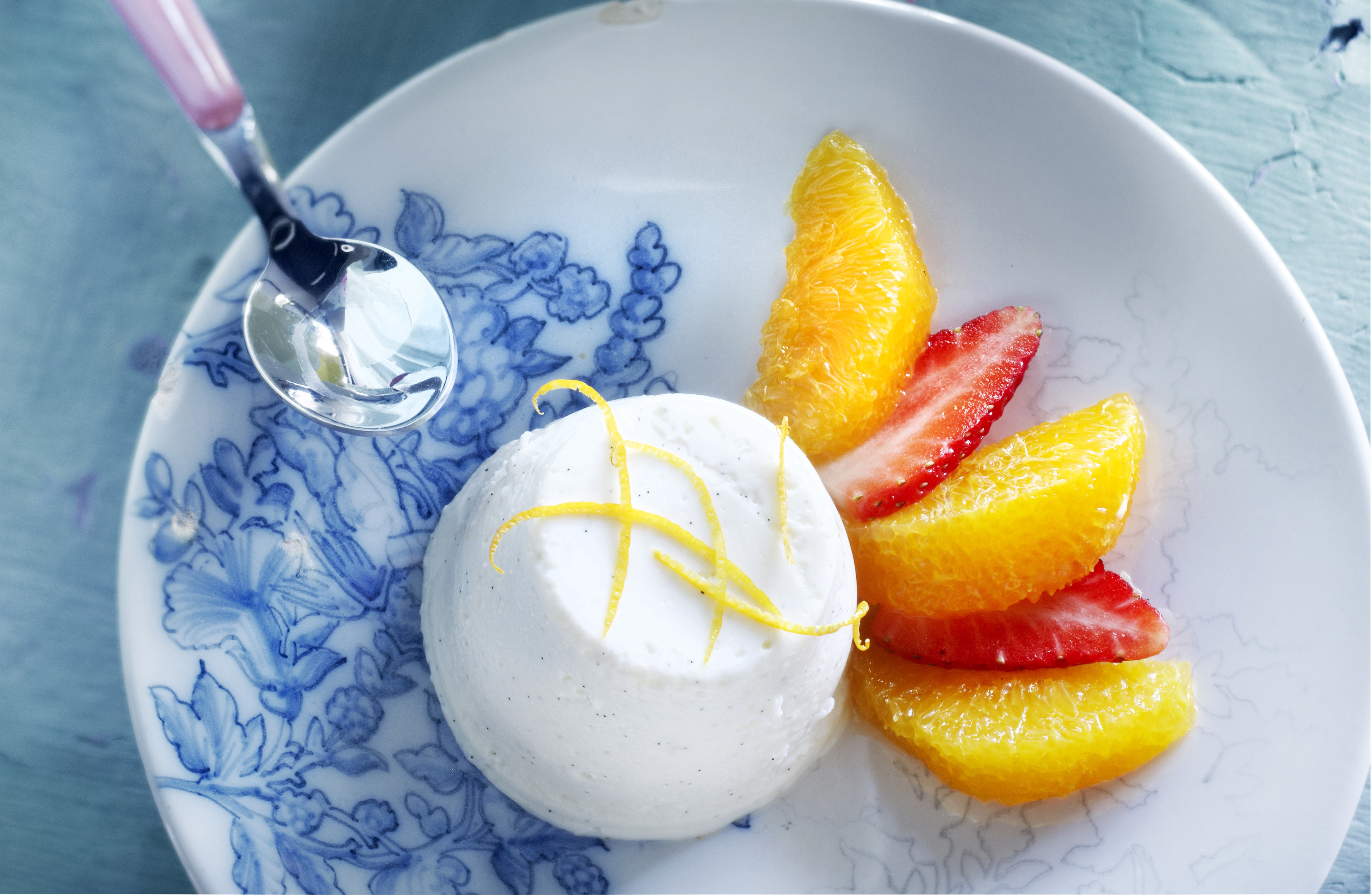 Panna cotta met vanille en citroen