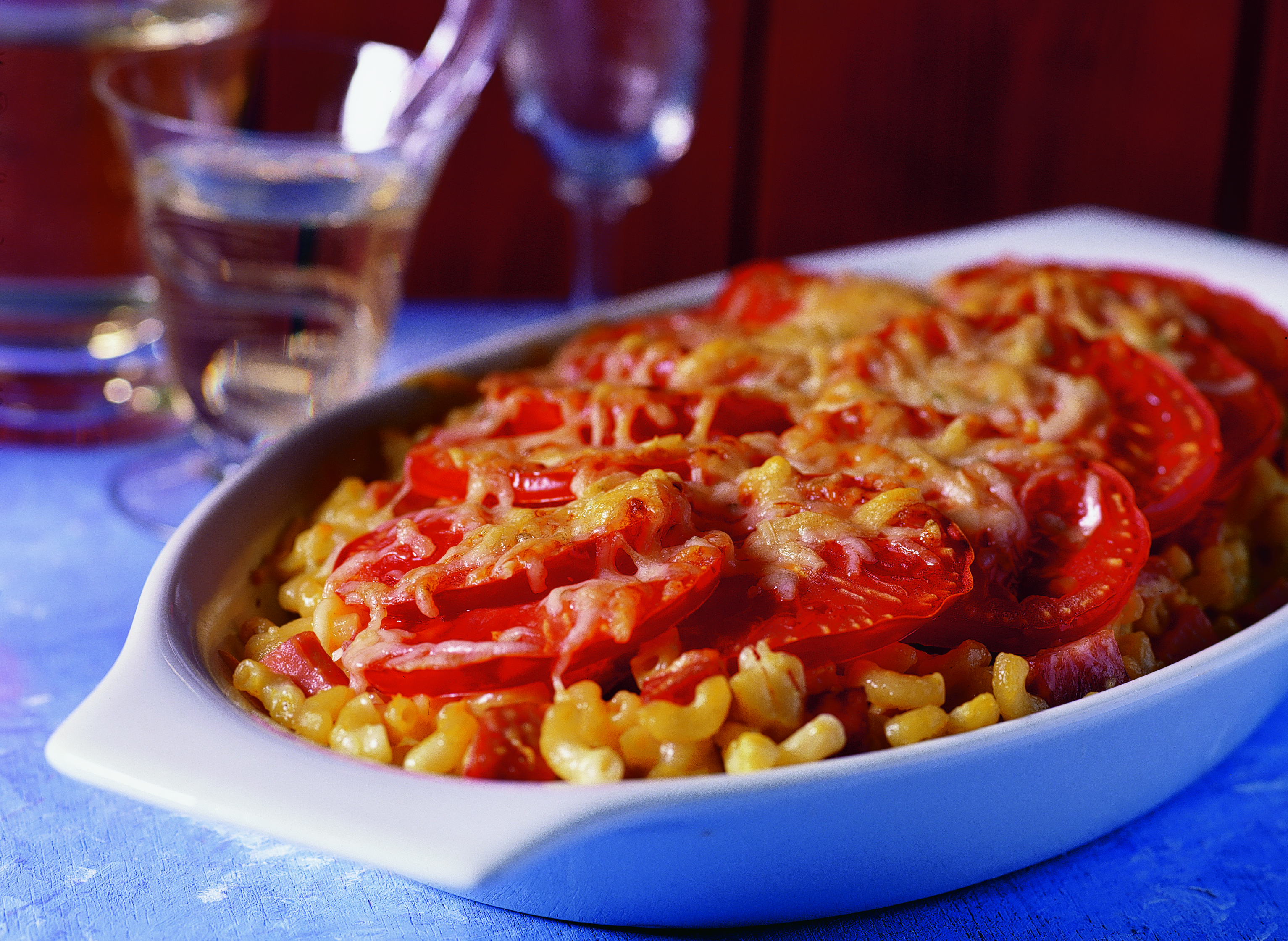 Macaroni met ham en kaas