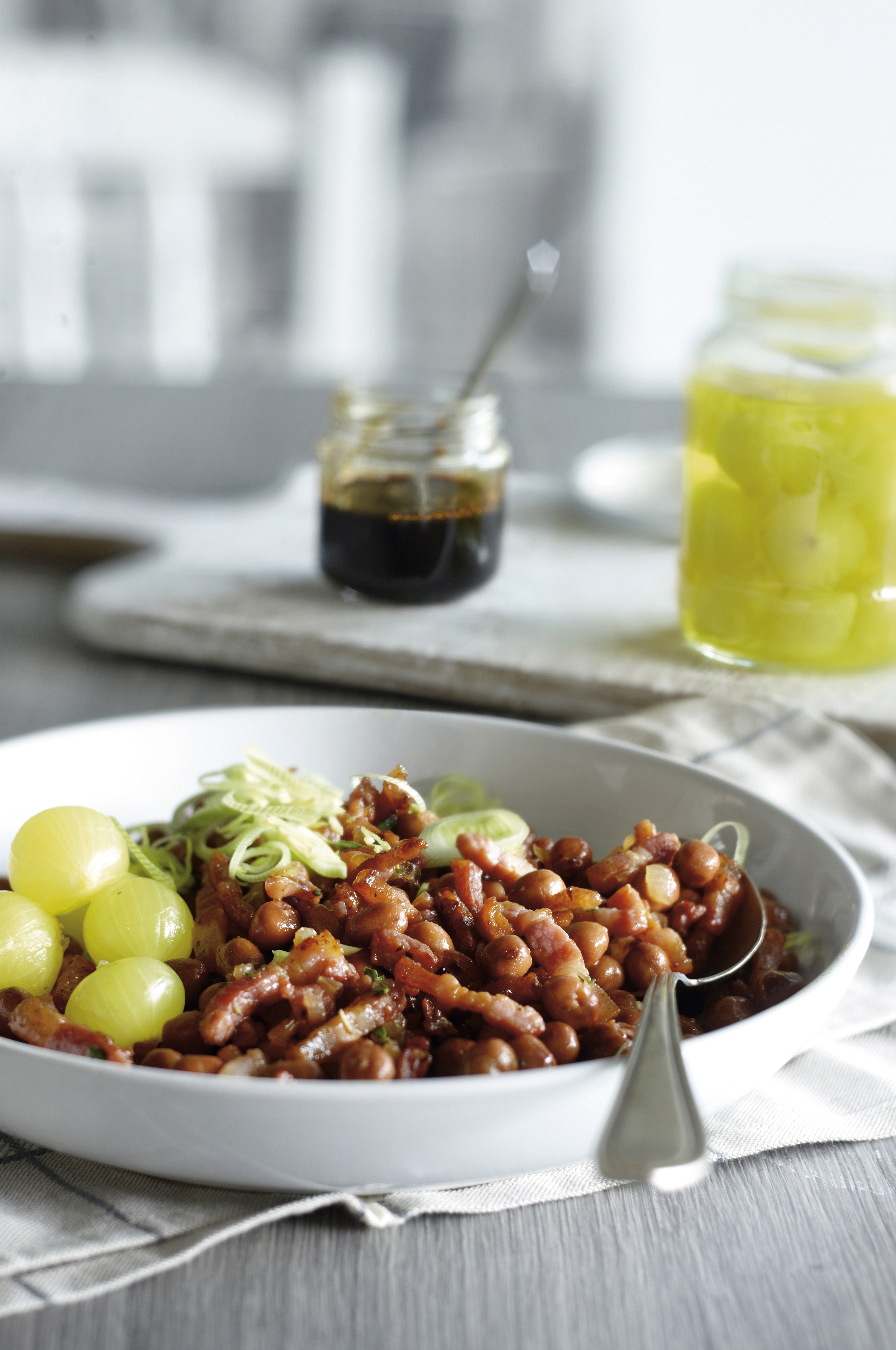Kapucijners met spek en stroop