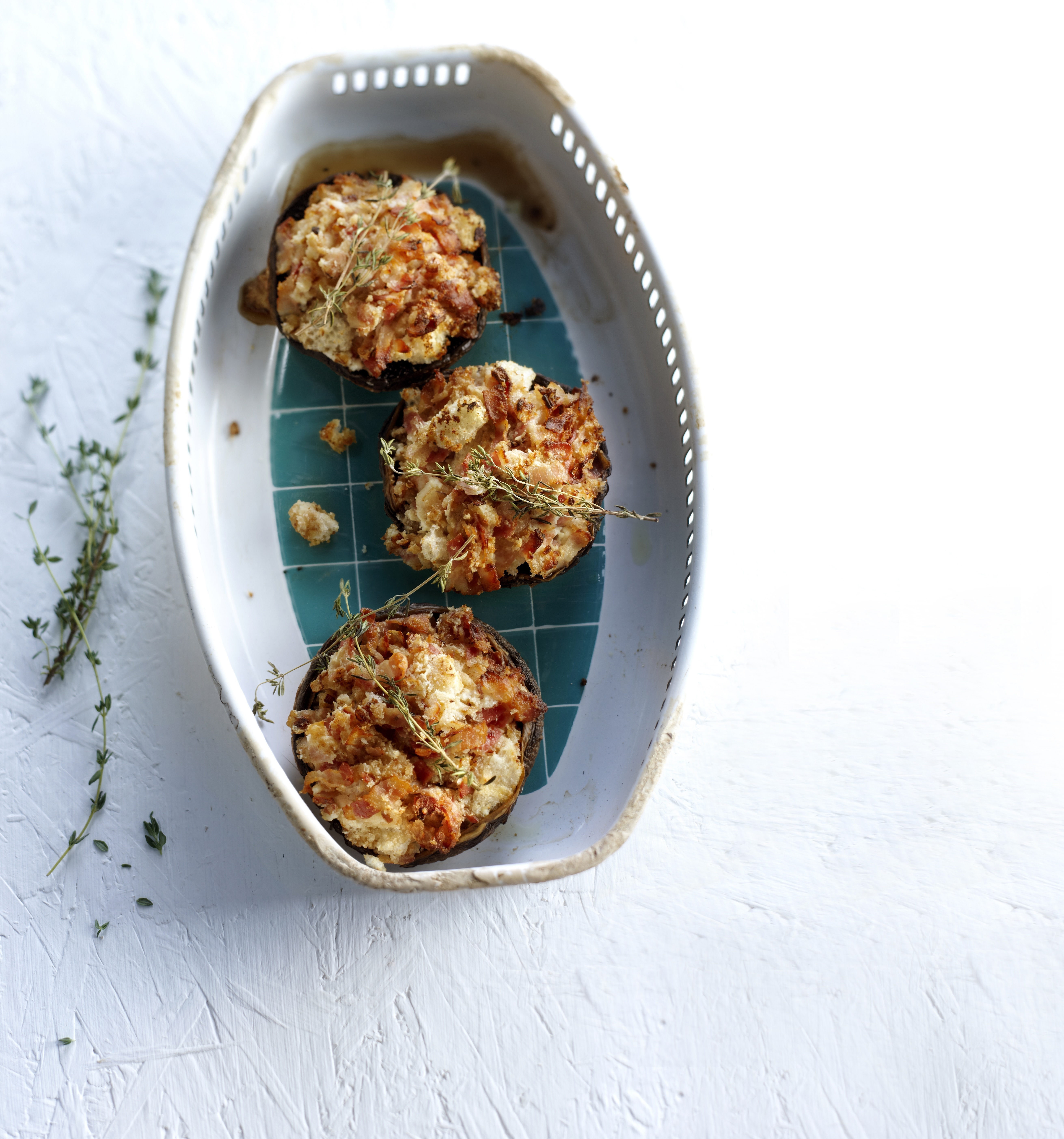 Gevulde portobello's