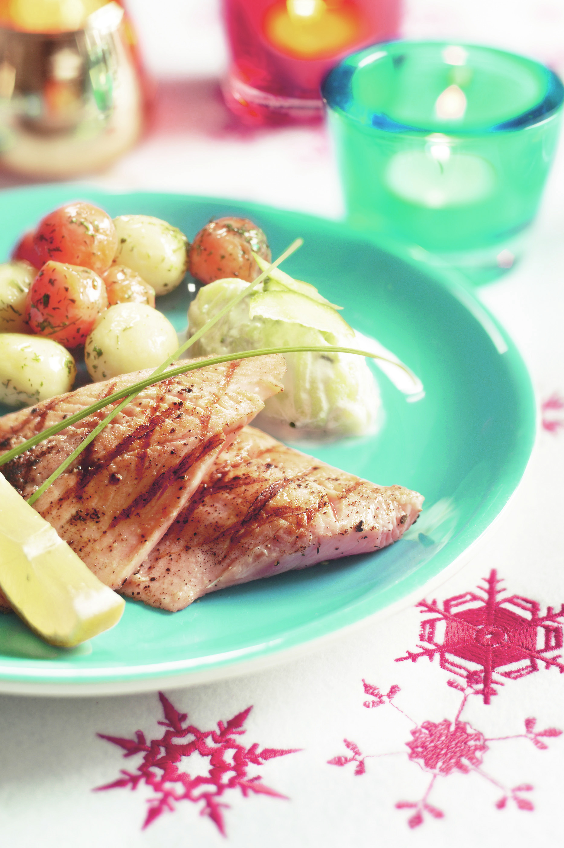 Gegrilde zalmforelfilet