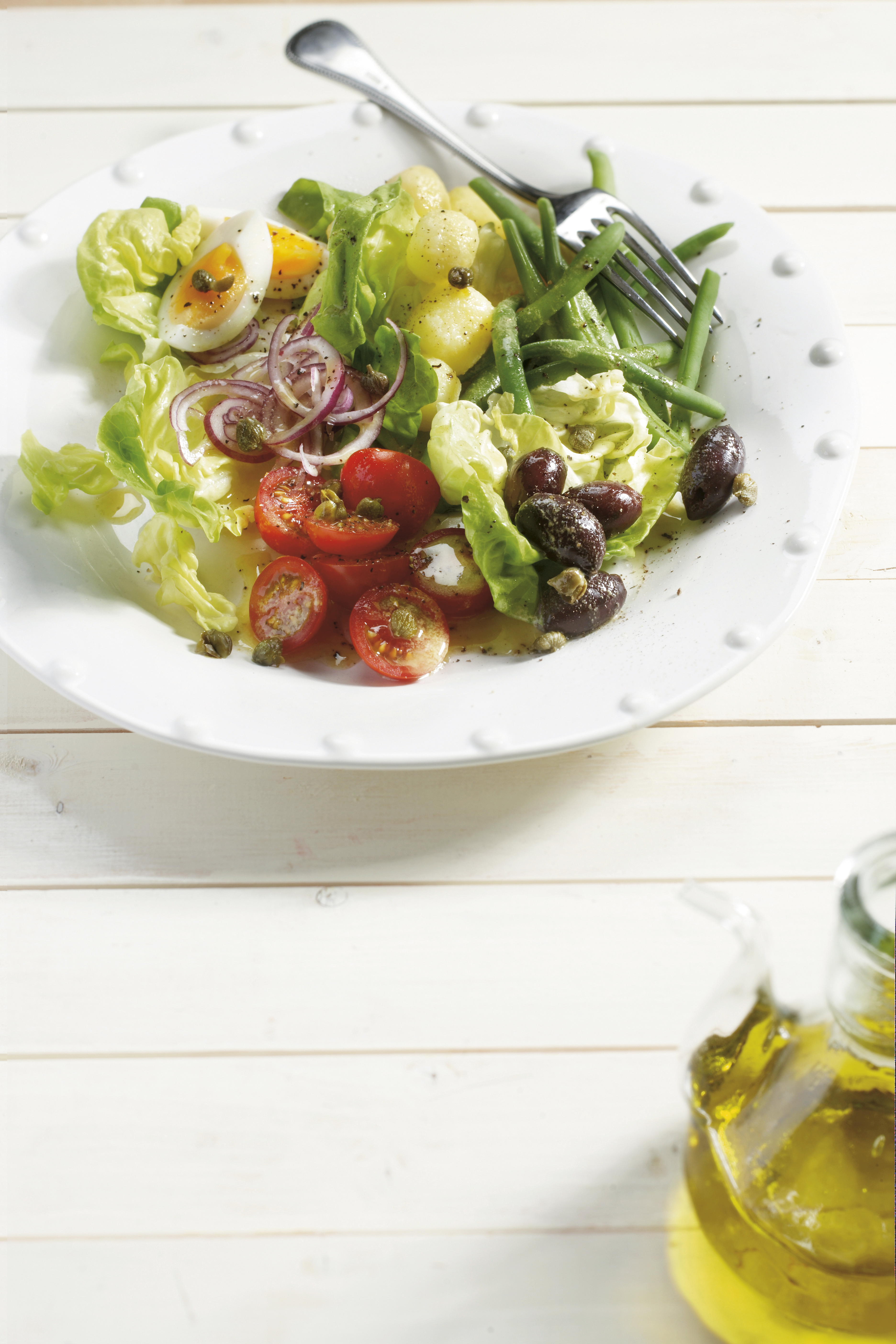 Franse salade met boontjes