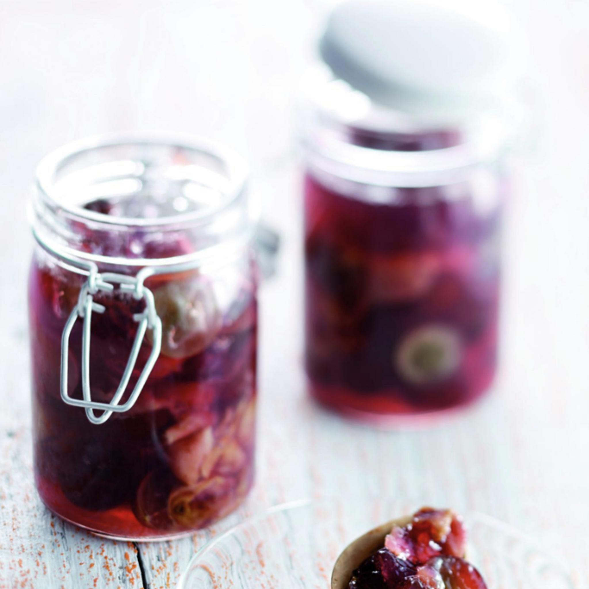 Druivenjam met port en specerijen