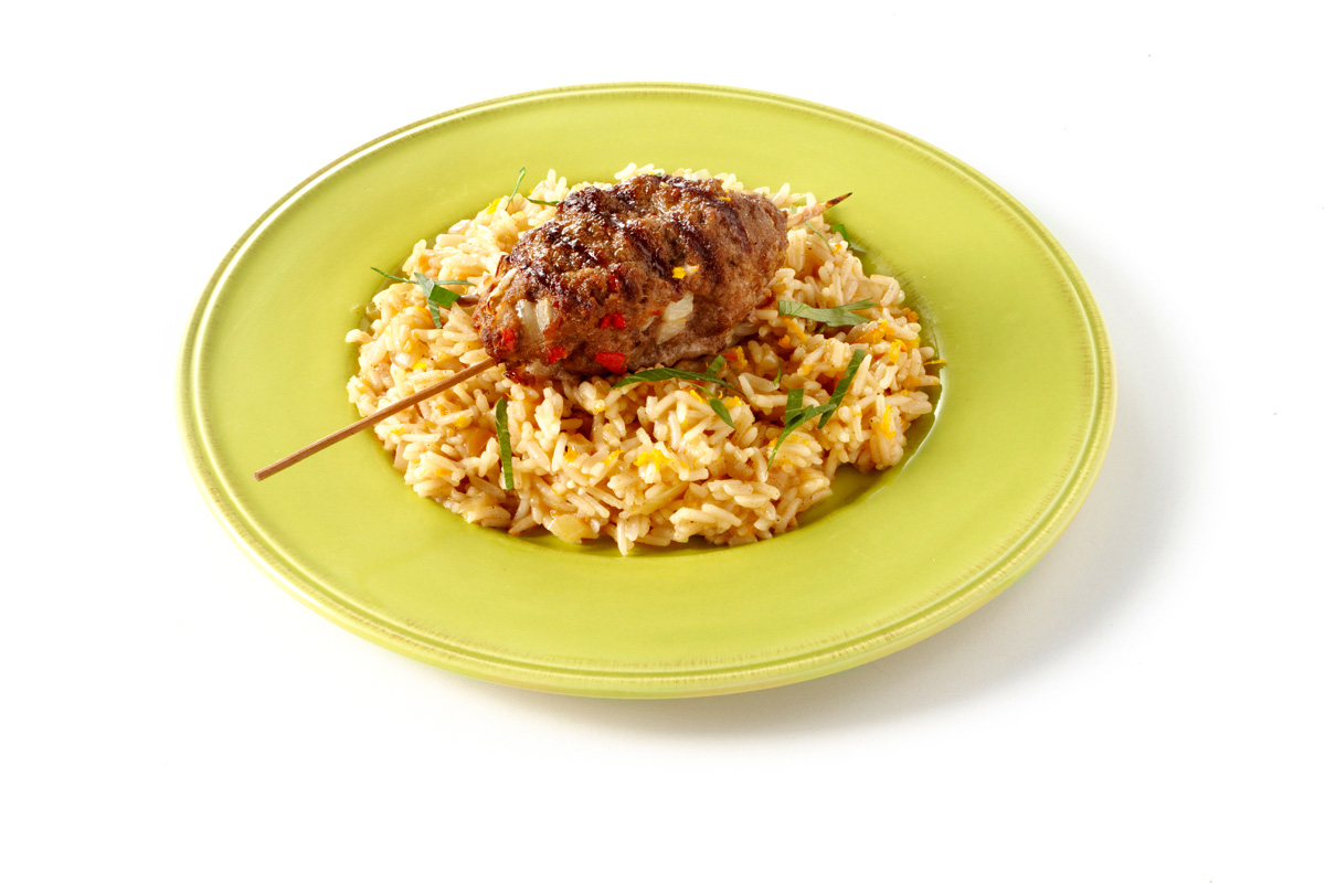 Köfte met oosterse pilav