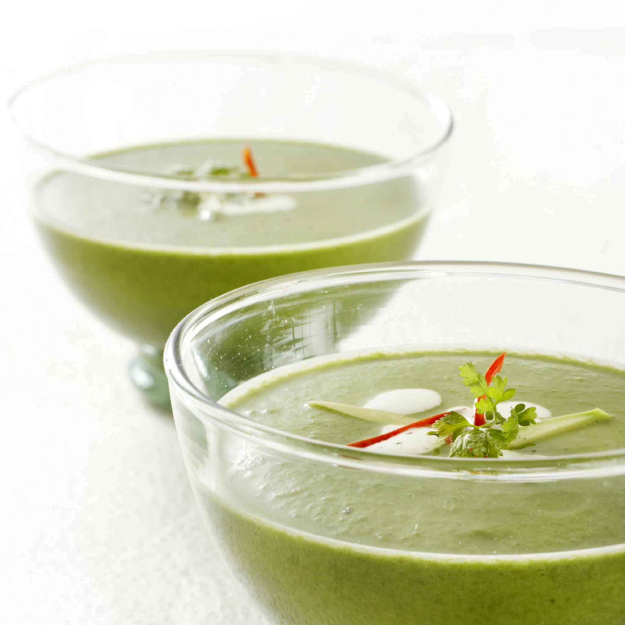 Spinaziesoep uit de wok