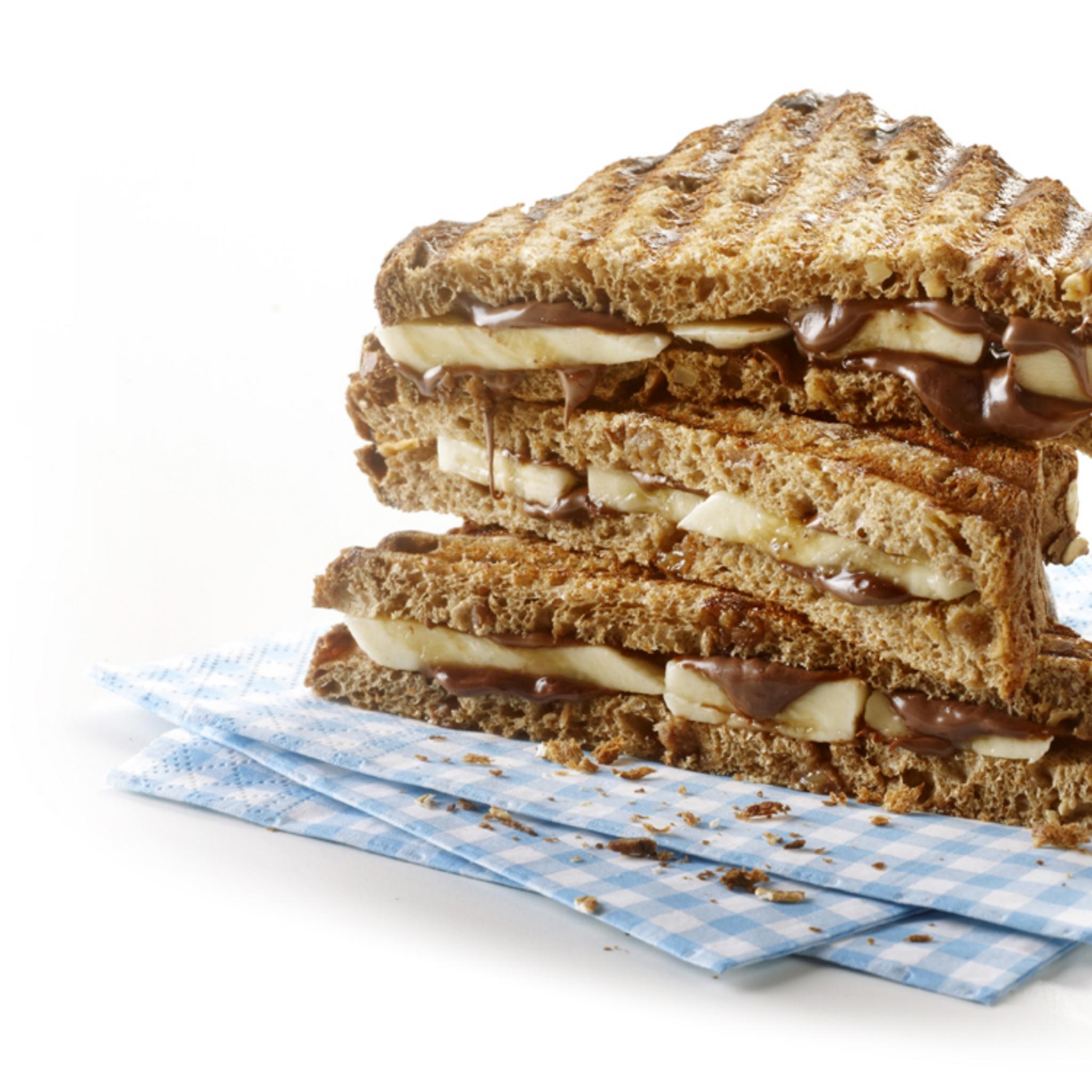 Chocotosti met banaan