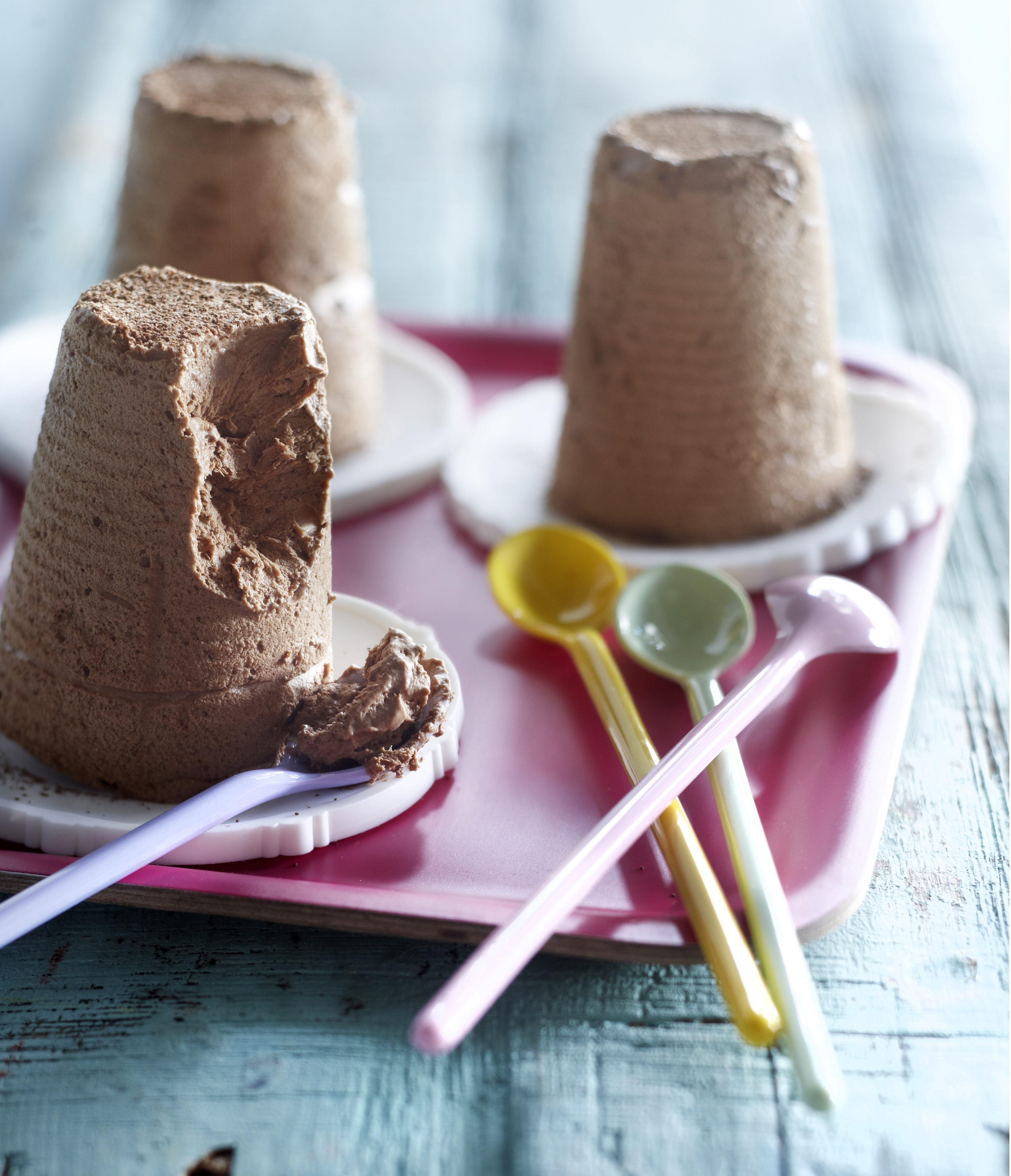 Chocolade-amaretto semifreddo